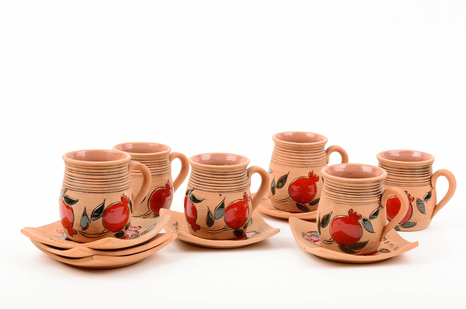 Tazas artesanales de arcilla para té menaje de cocina regalos originales  foto 1
