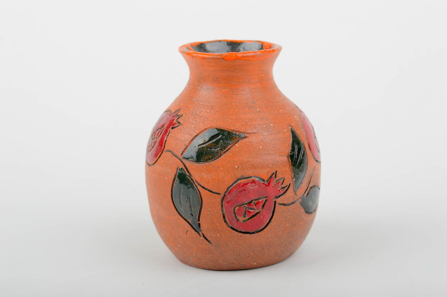 Florero artesanal de cerámica elemento decorativo para hogar regalo original foto 3