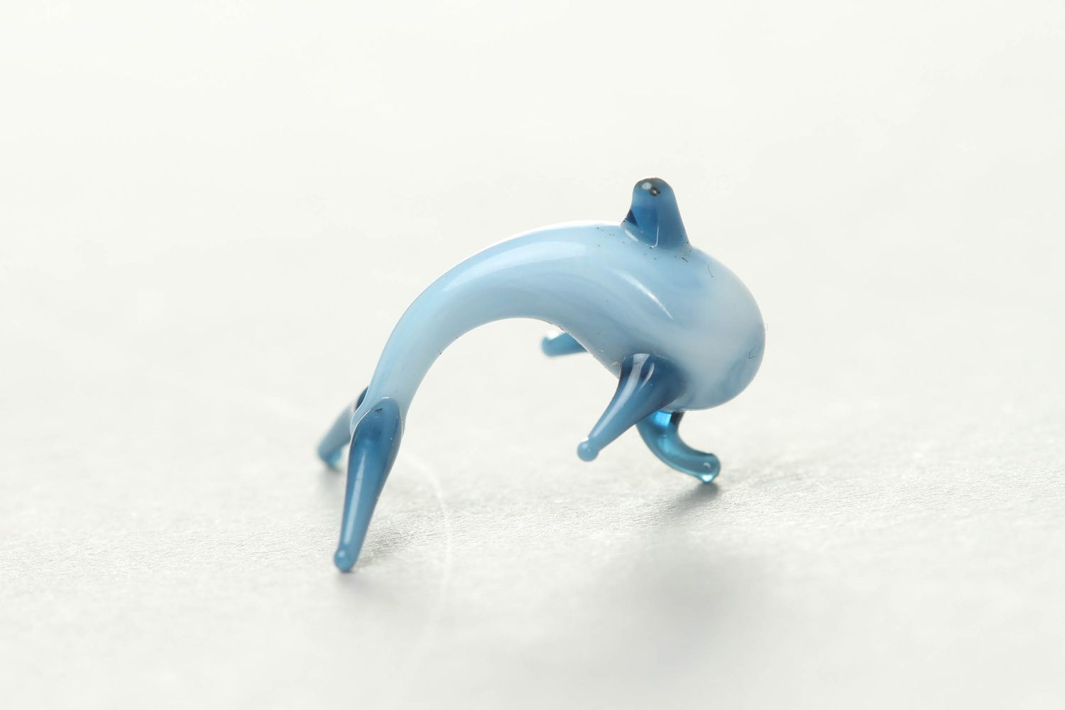 Figura artesanal de vidrio Delfín  foto 1