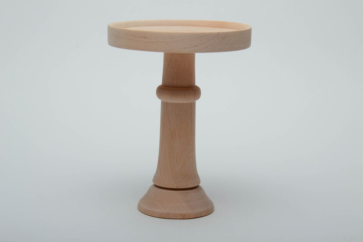 Wooden blank cake stand for creative work photo 2