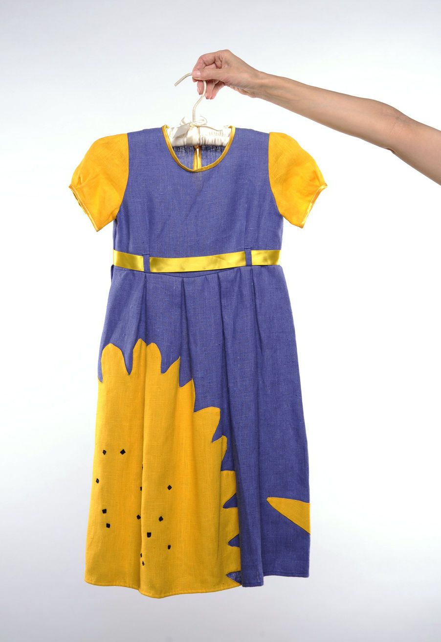 Children's linen dress photo 1