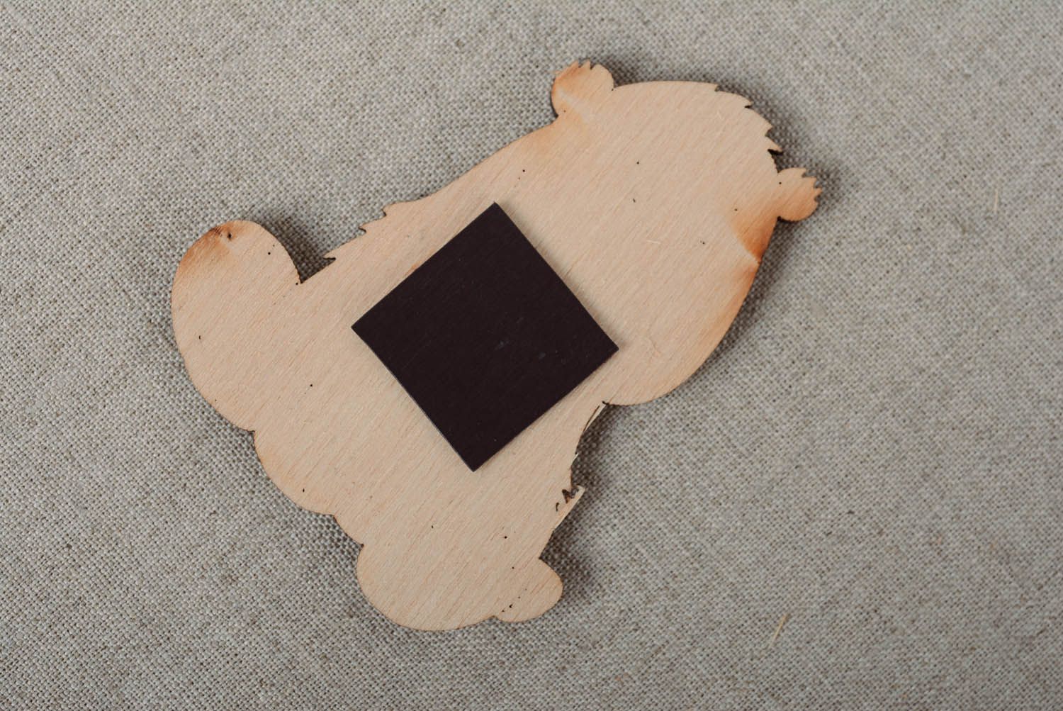 Roh Figur für Magnet aus Holz Bär foto 2