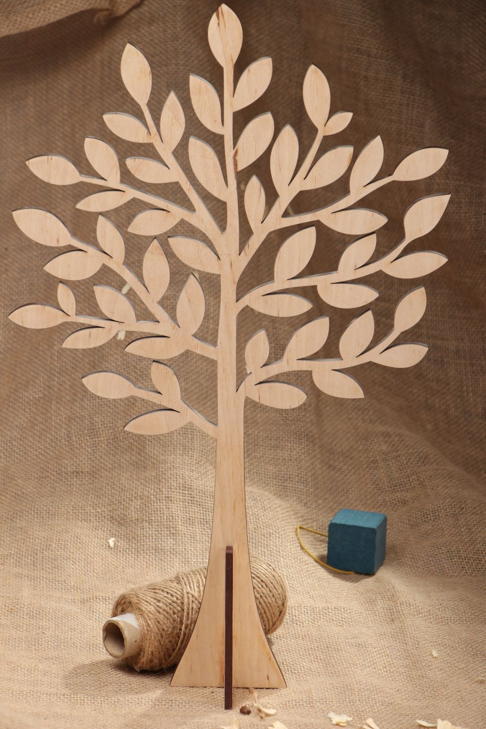 Semilavorato fatto a mano materiale da dipingere a forma di albero bello foto 5