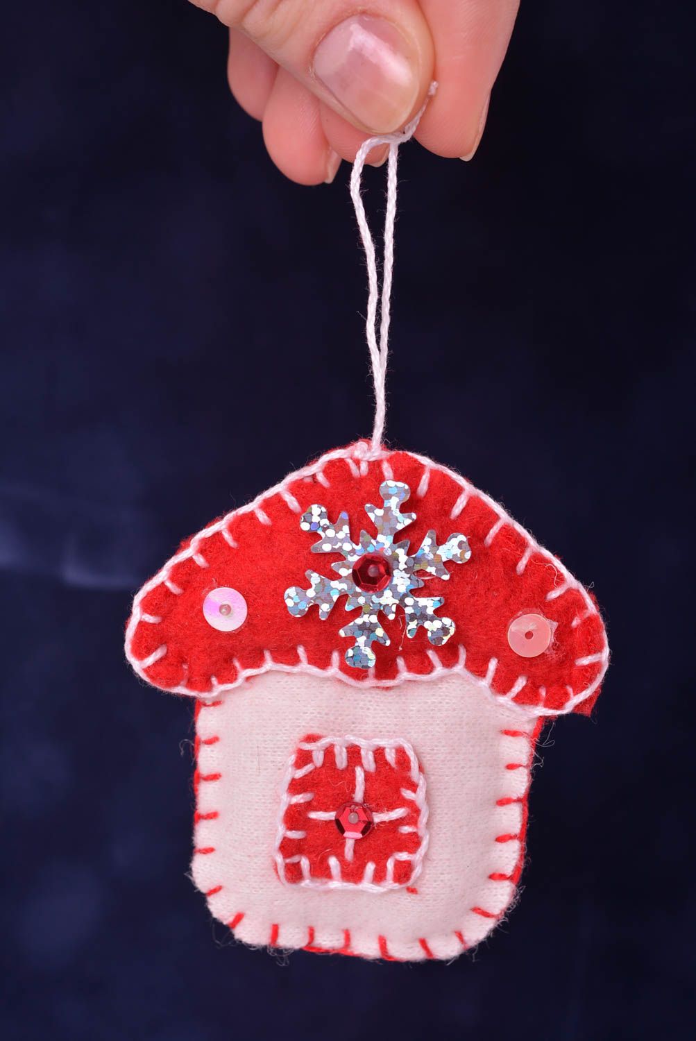 Colgante decorativo hecho a mano decoración de interior accesorio navideño  foto 2