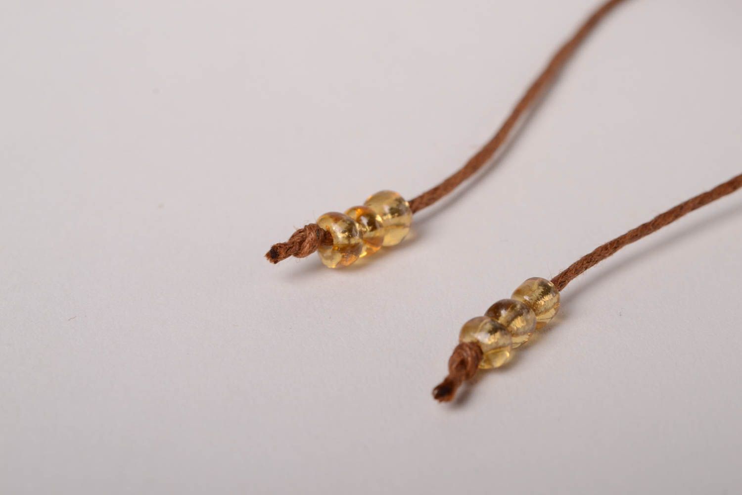 Pulsera de cordón marrón hecha a mano accesorio para mujer bisutería fina foto 6