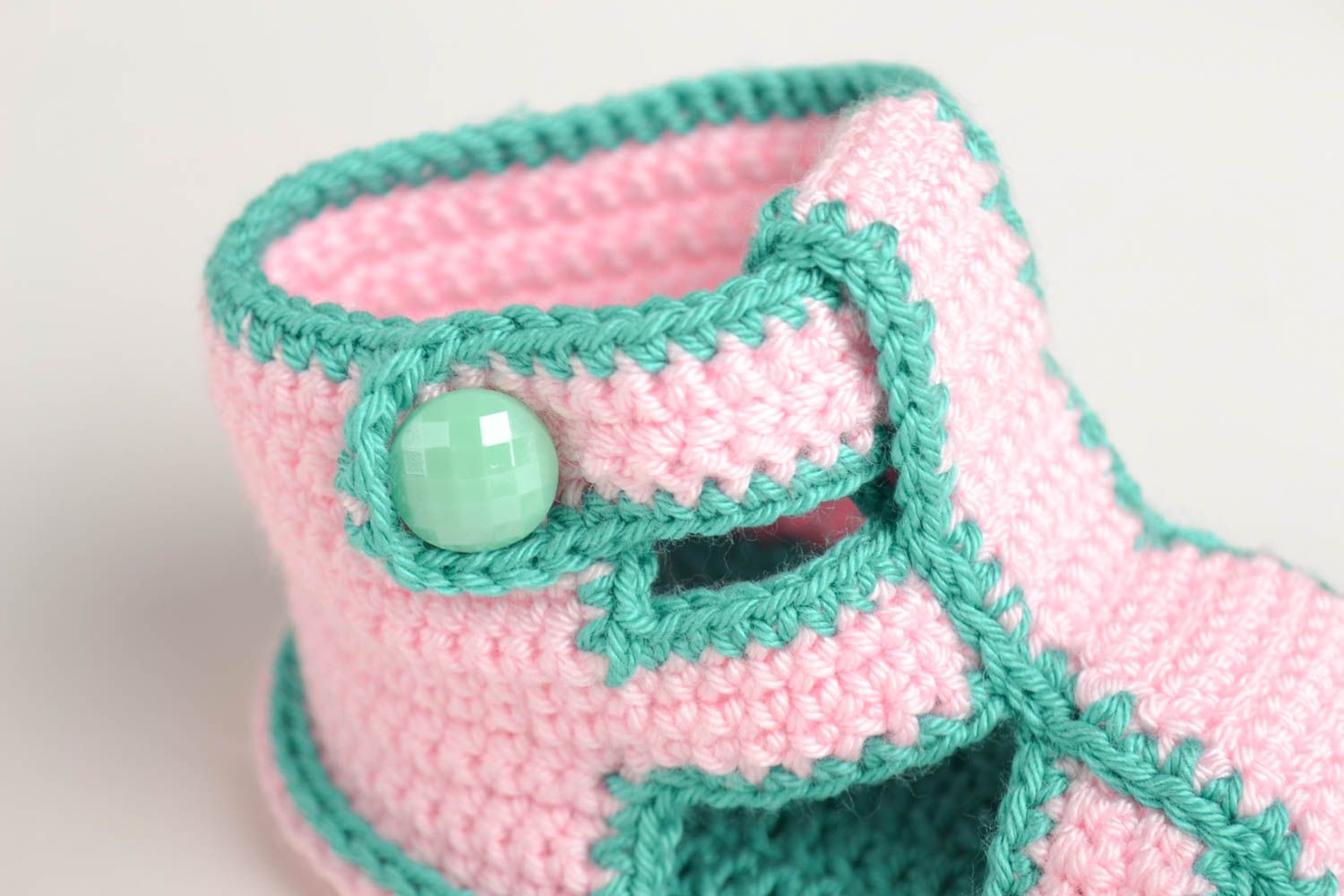 Handmade crochet baby booties set 2 pairs fashion accessories warm baby booties photo 3