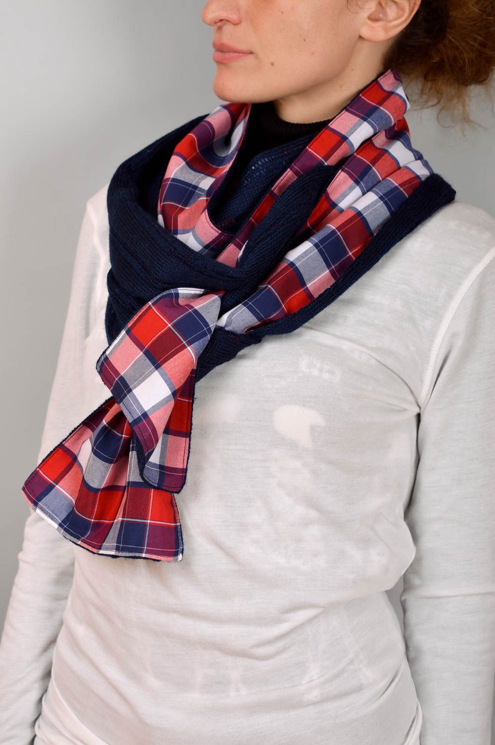 Handmade winter scarf unusual stylish scarf for men designer cute scarf photo 5