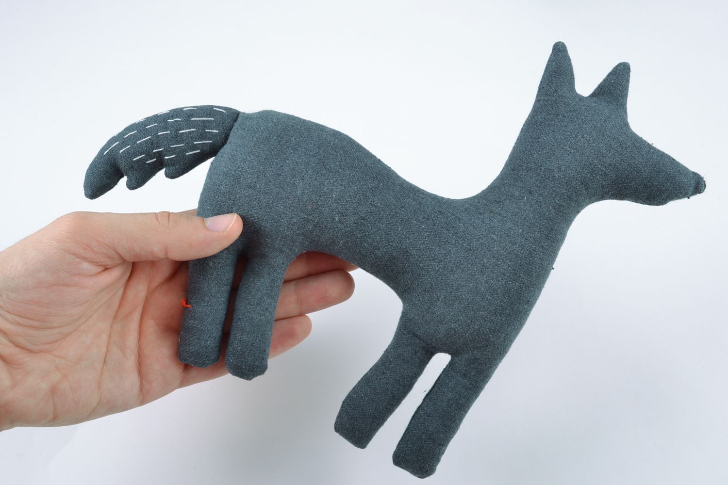 Cotton soft toy in the shape of wolf photo 2