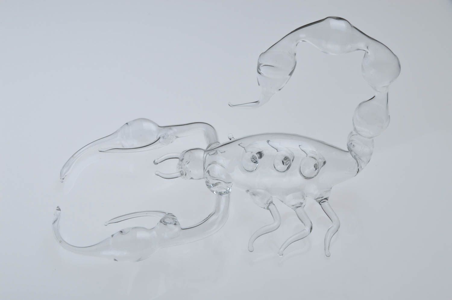 Handmade Deko Figur Skorpion Dekoideen Wohnzimmer Figur aus Glas stilvoll grell foto 1