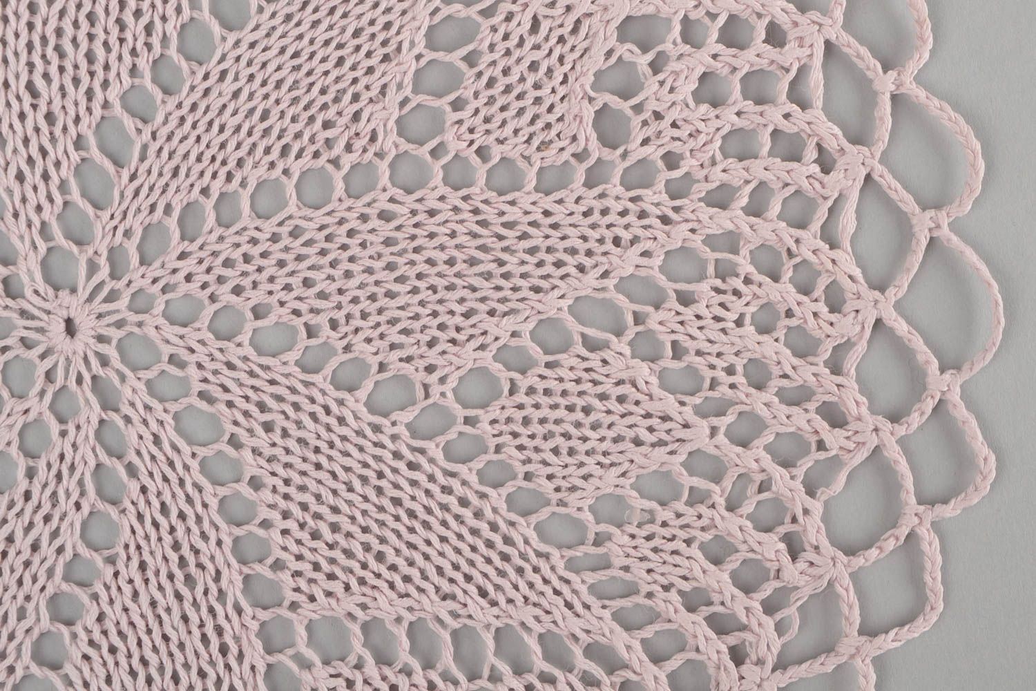 Handmade knitted napkin designer unique linen napkin stylish lace tablecloth photo 4