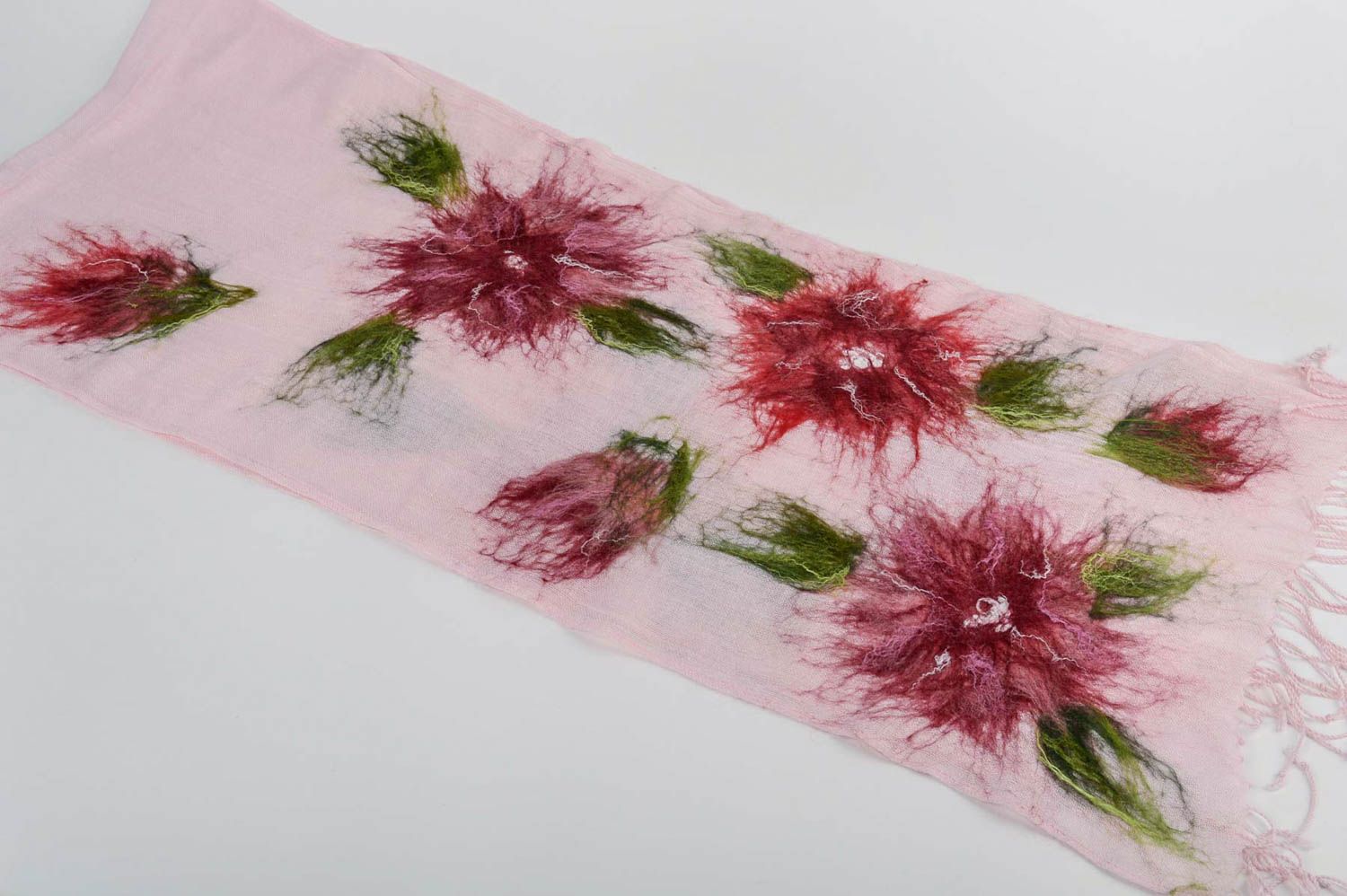 Bufanda de fieltro hecha a mano ropa de mujer estilosa regalo personalizado foto 2