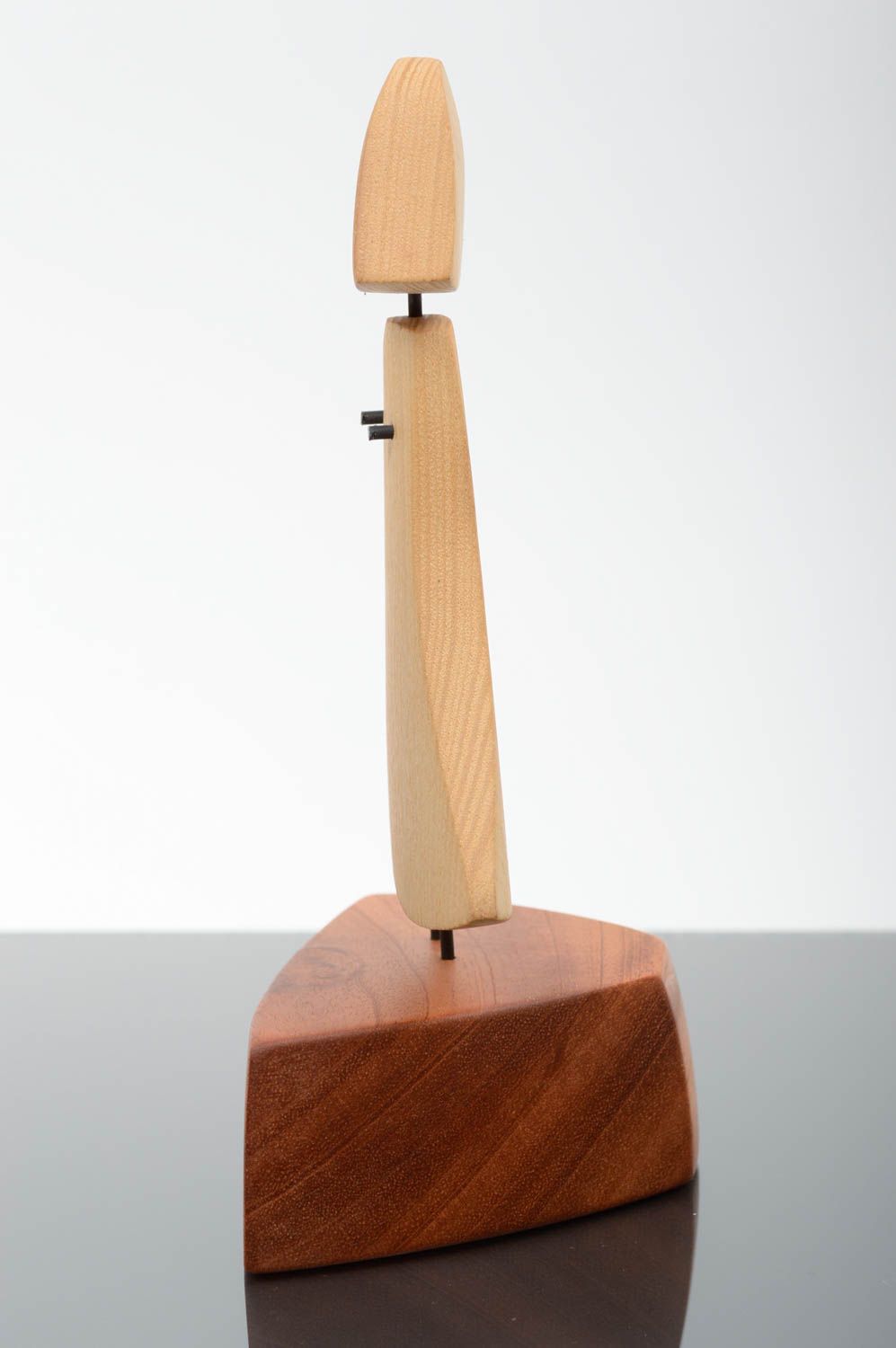 Figur aus Holz handgemacht originell Holz Dekoration Designer Geschenk schön foto 7