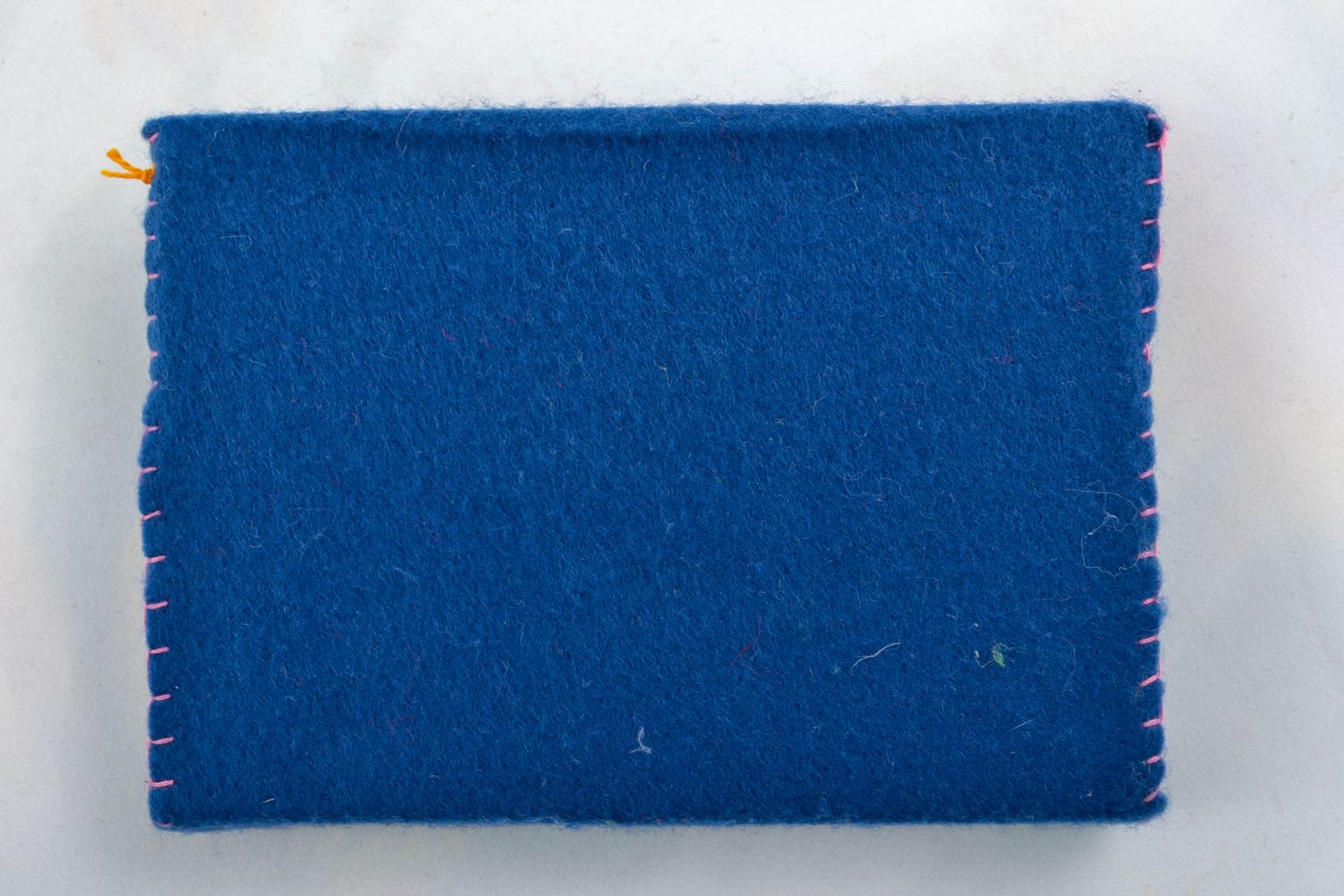 Notebook with soft felt cover of blue color photo 4