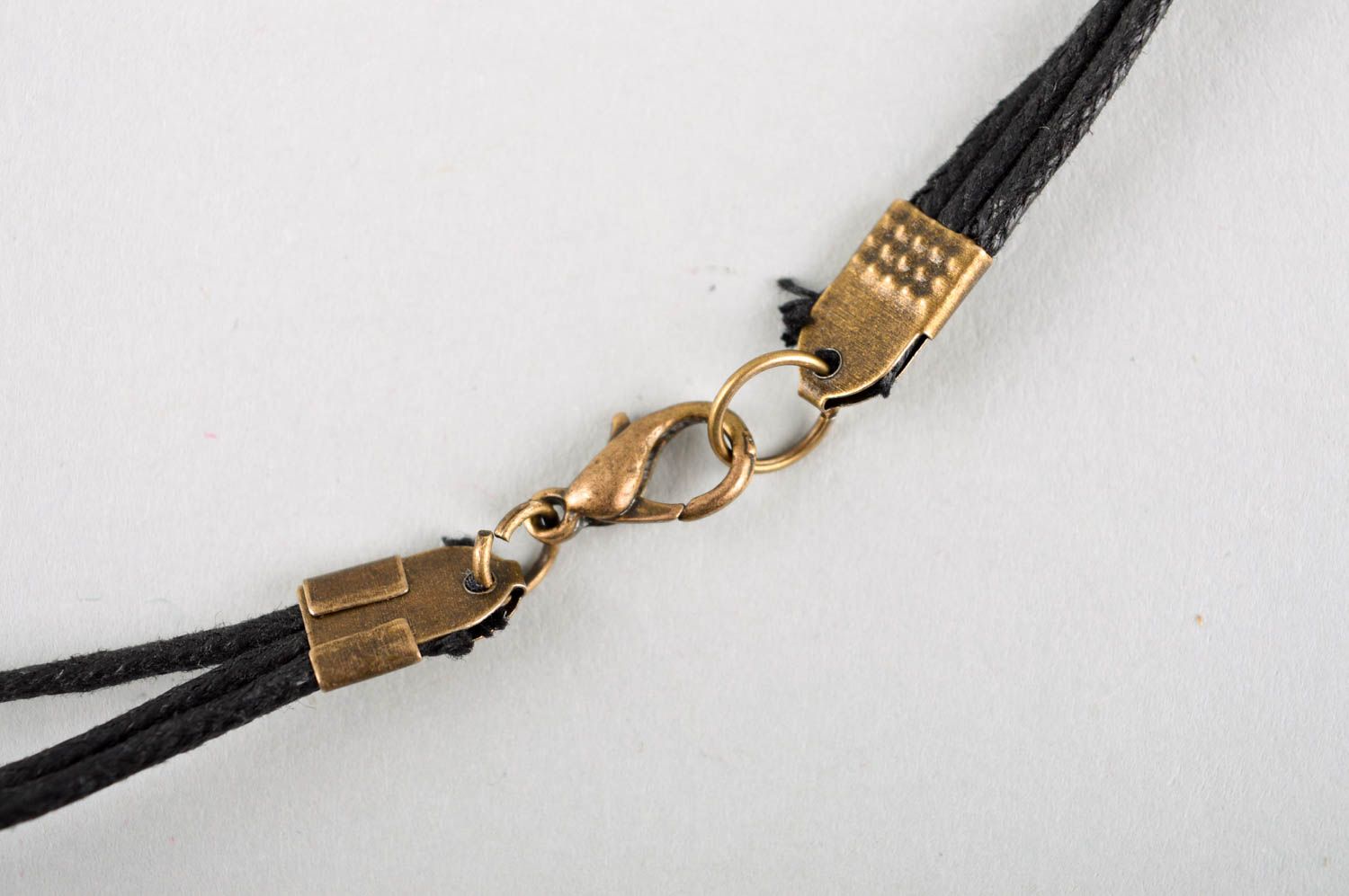 Handmade feminine accessory designer beautiful pendant unusual pendant on lace photo 5
