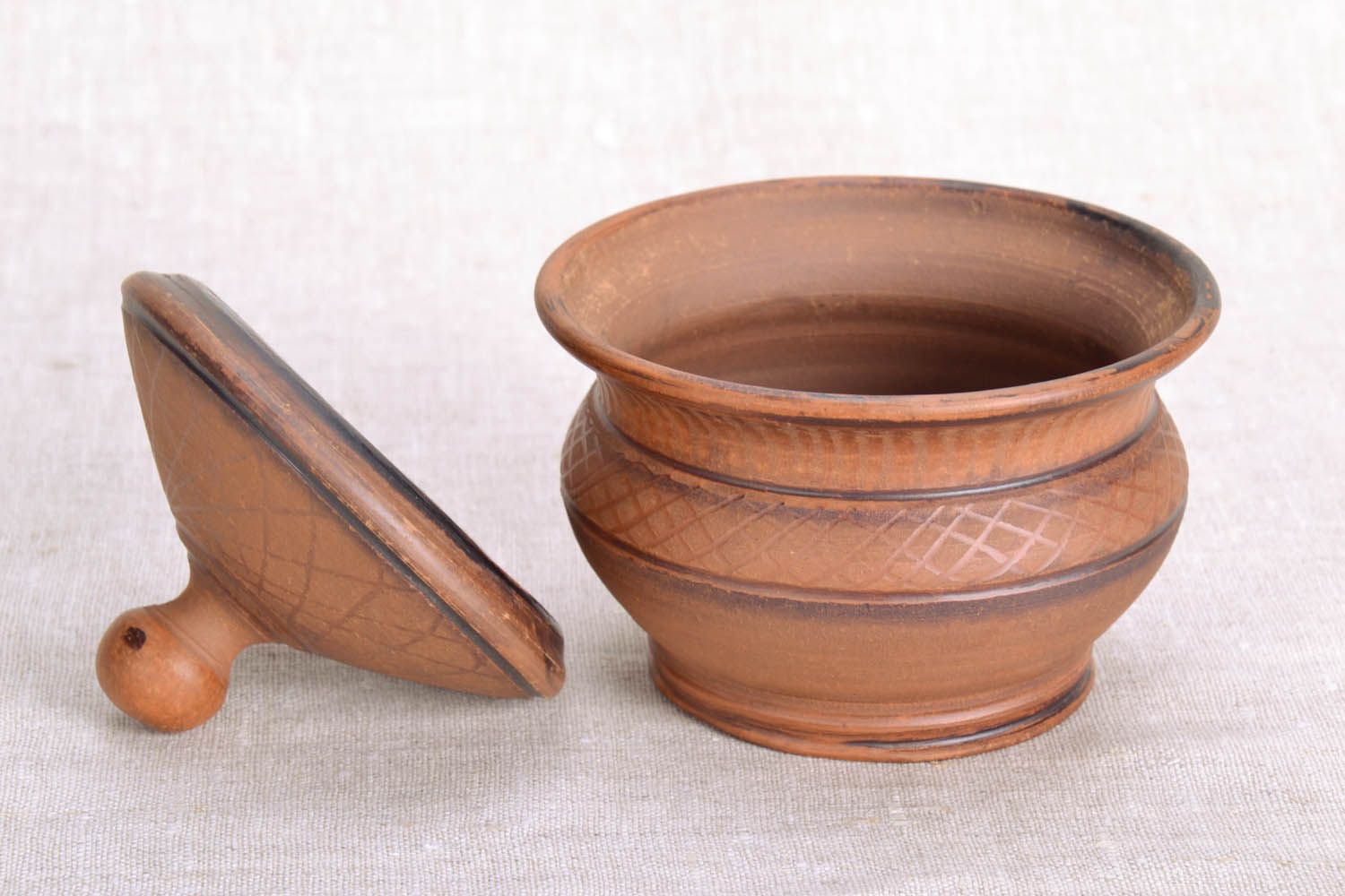 Açucareiro de cerâmica artesanal foto 4