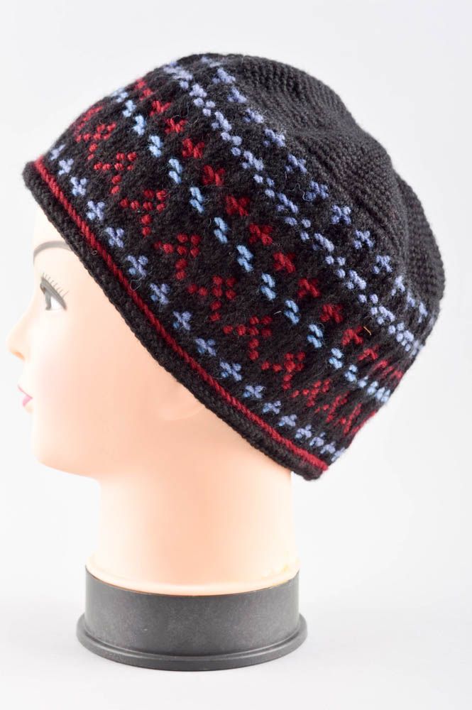 Beautiful handmade crochet hat warm winter hat head accessories for girls photo 3
