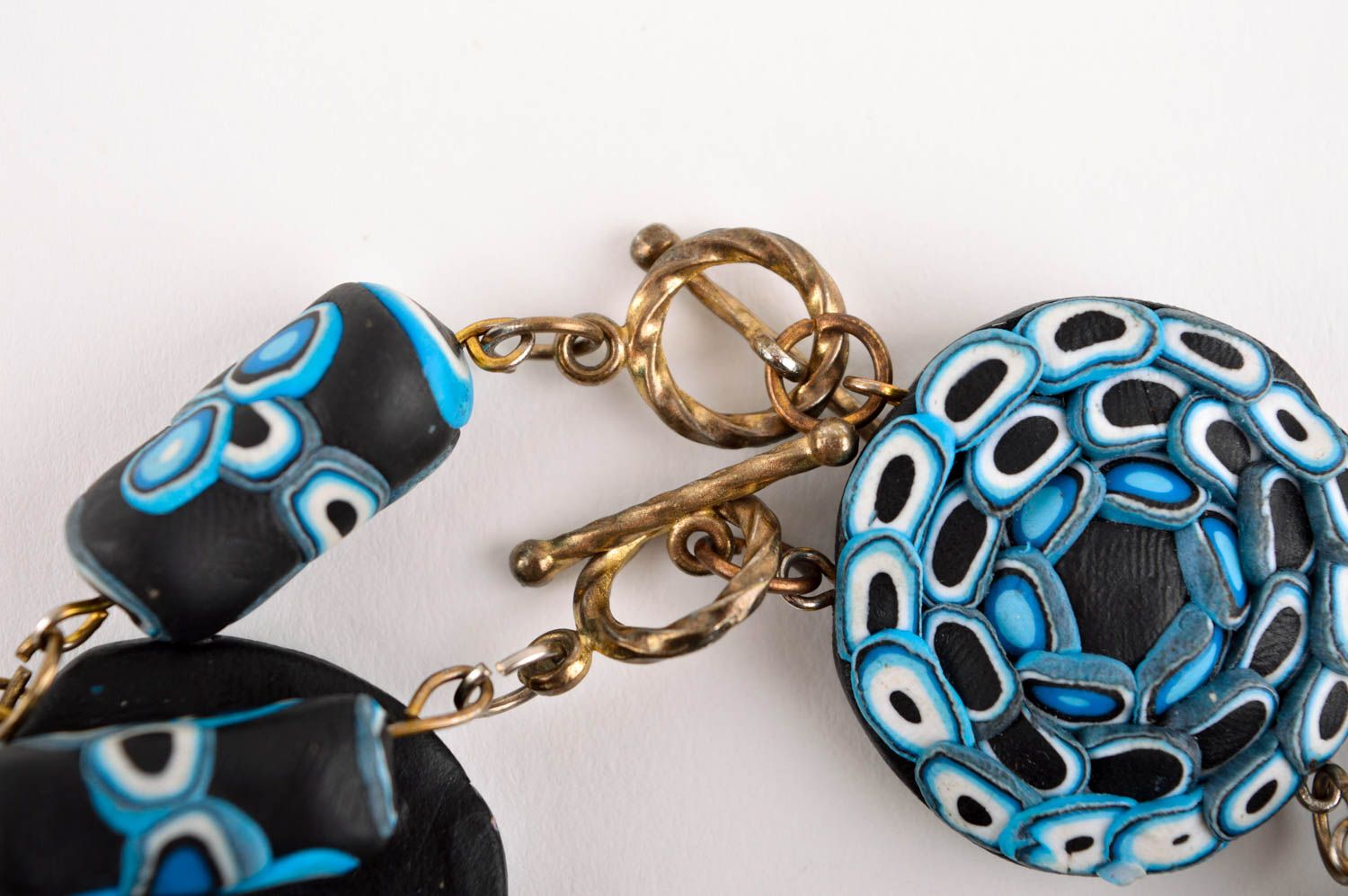 Handmade bracelet polymer clay designer jewelry flower jewelry womens bracelets photo 4