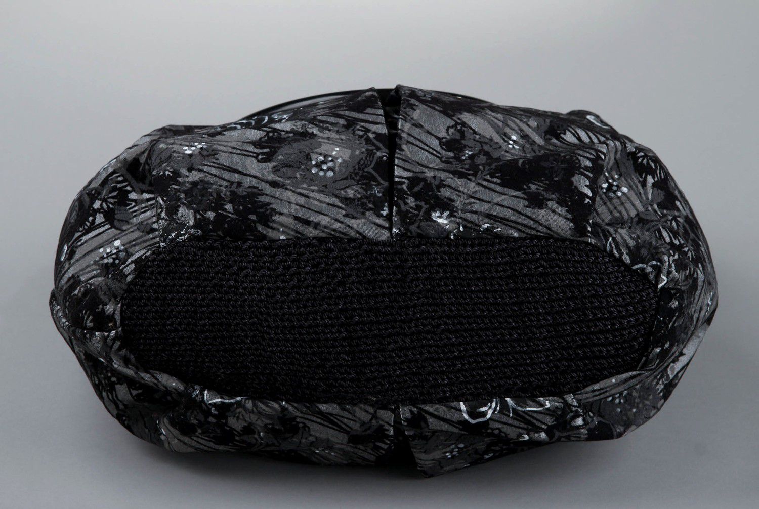 Schwarze Tasche aus Textil  foto 4