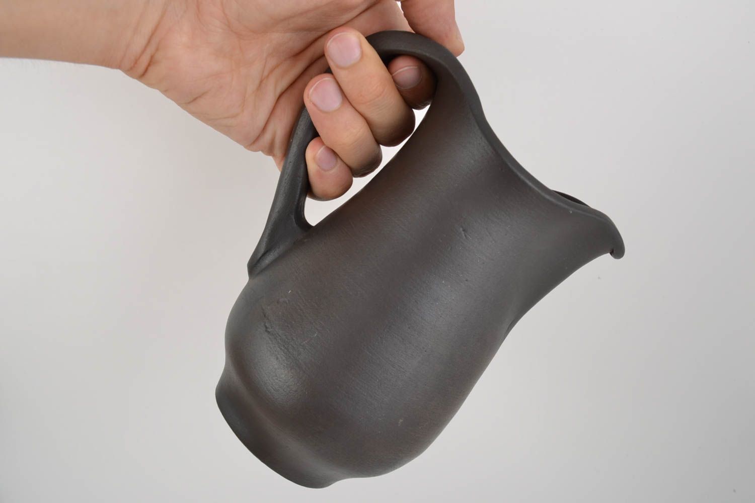 25 oz handmade water or milk jug with handle 1,55 lb photo 2