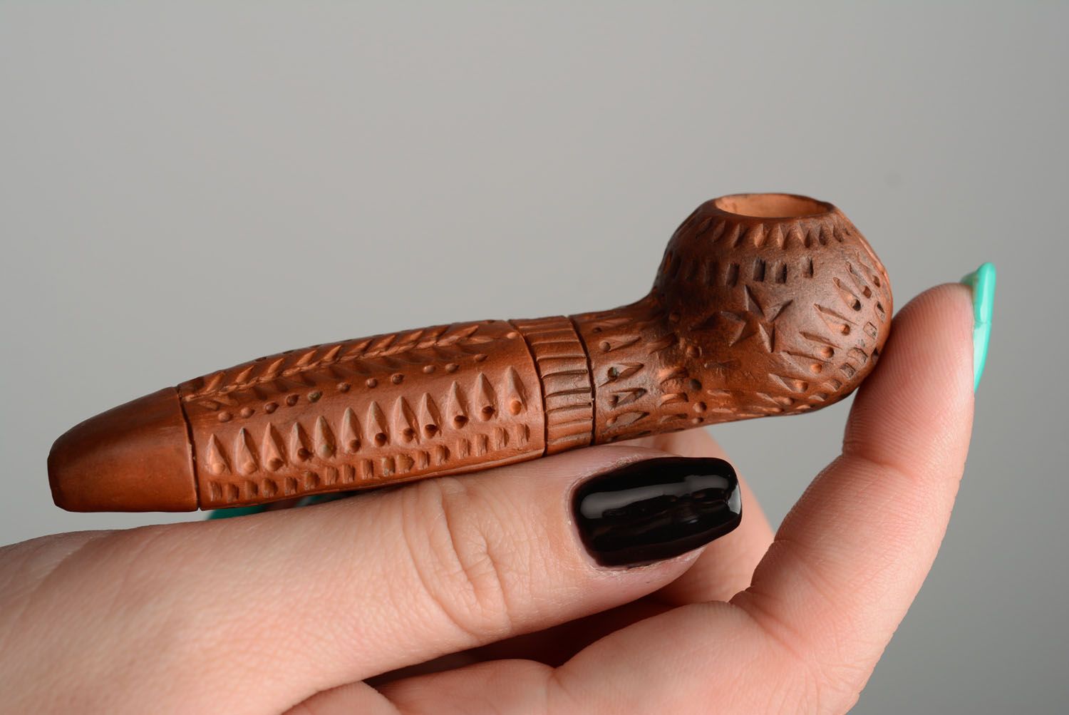 Clay smoking pipe Ornament photo 4