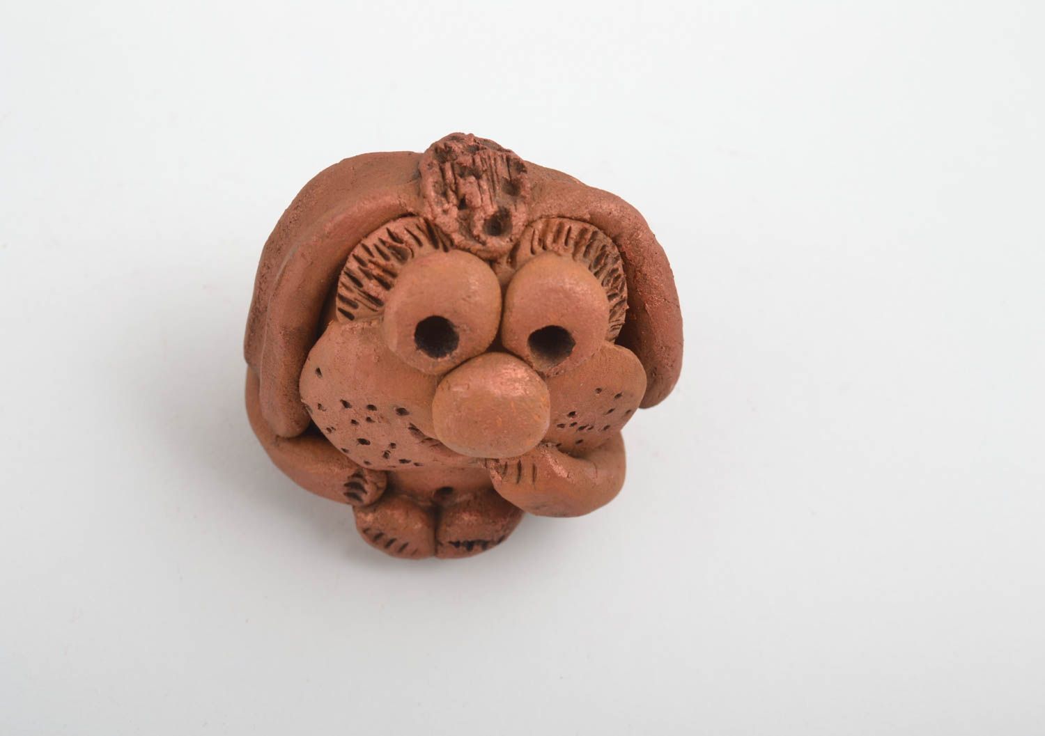 Funny handmade ceramic figurine miniature animals home decor ideas gift ideas photo 4