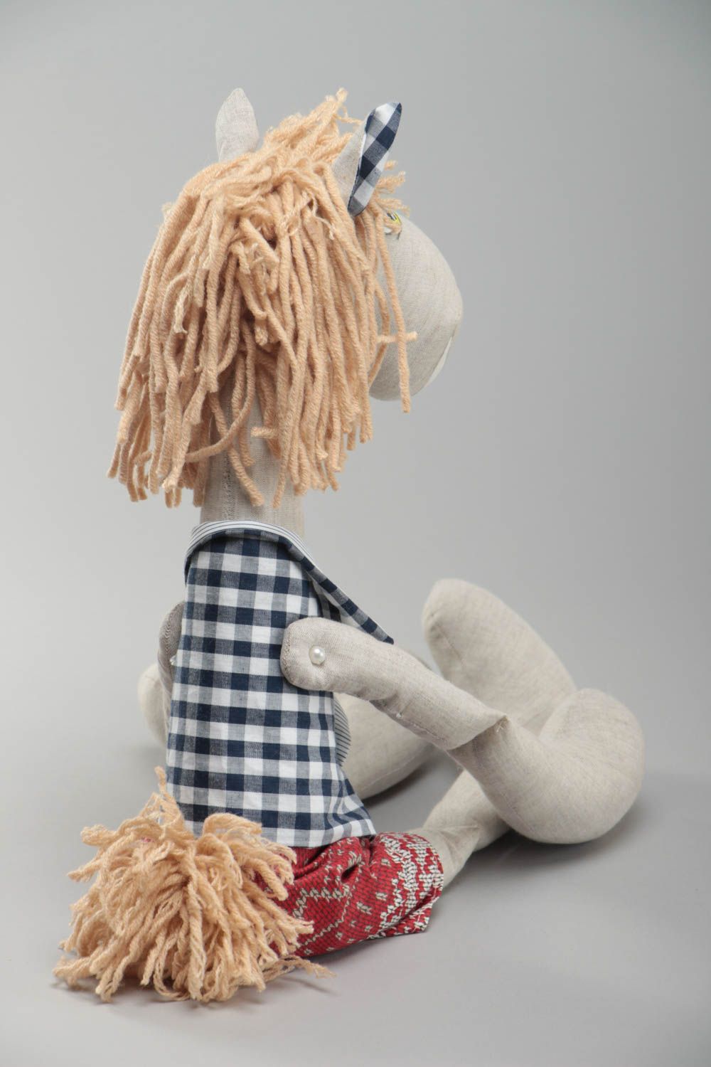 Muñeco de peluche original hecho a mano bonito decorativo textil para niños foto 4