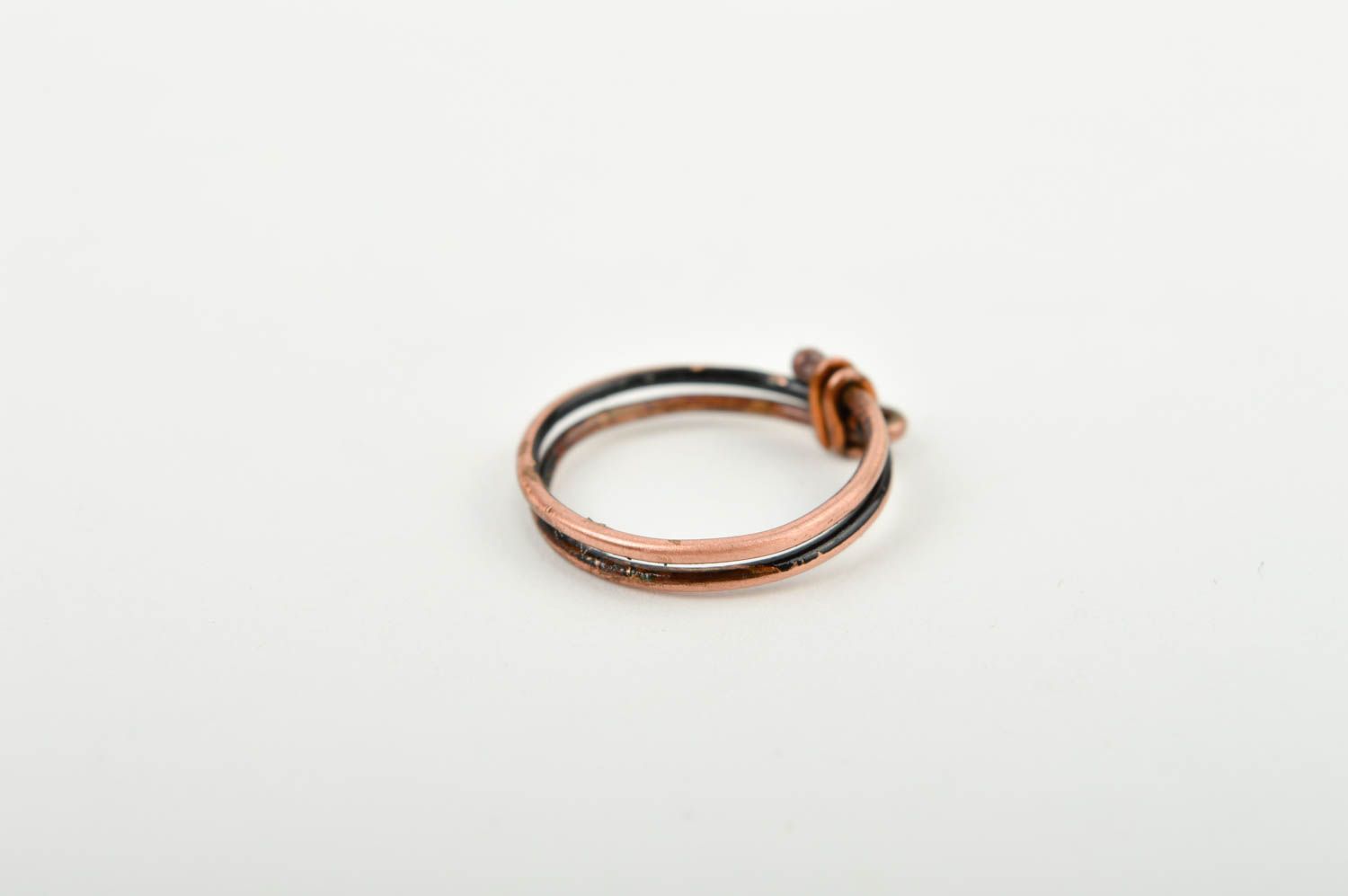 Handmade metal ring copper ring design artisan jewelry designs metal craft photo 4