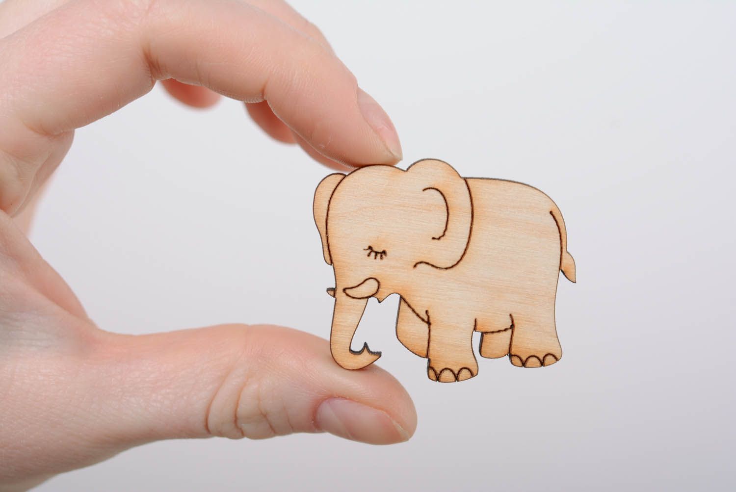 Holzfigur zum Bemalen Elefant foto 4