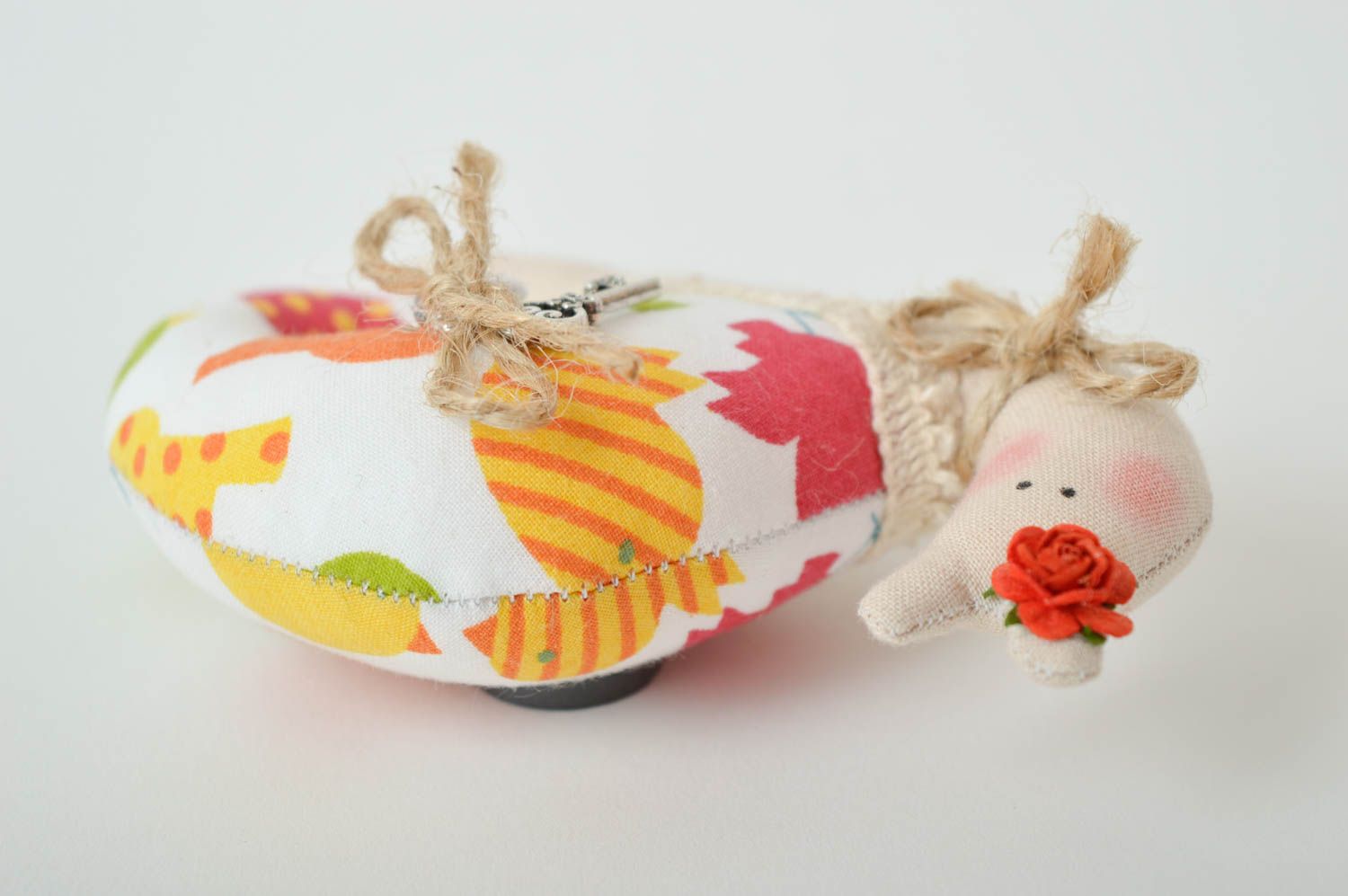 Designer textile toy handmade lovely snail unusual beautiful accessory photo 4