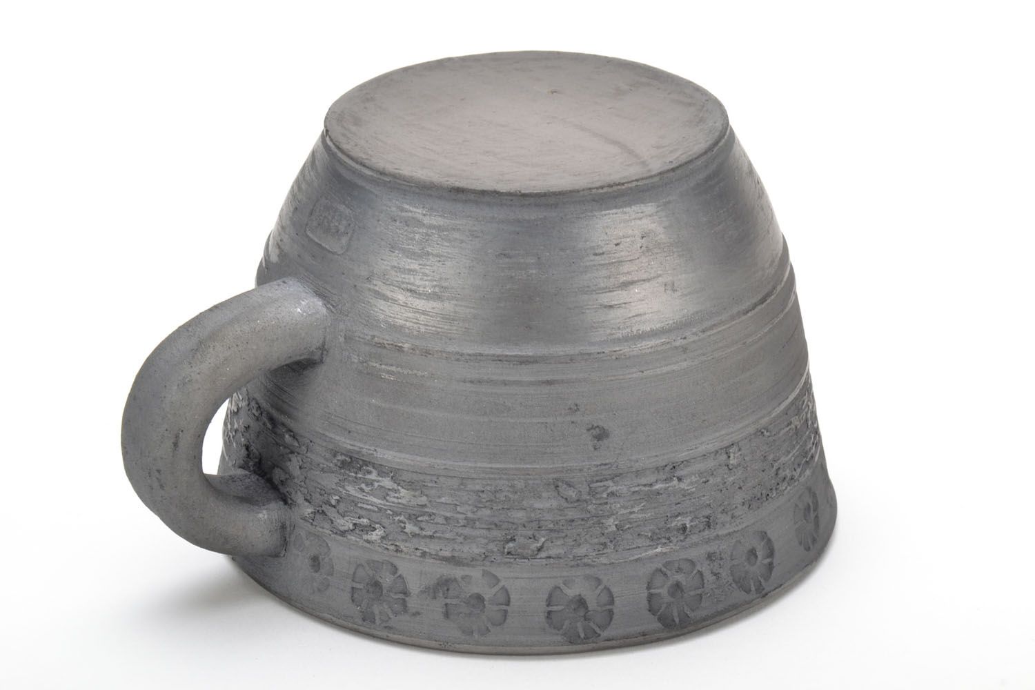 Tazza in ceramica decorativa fatta a mano calice per tè utensili da cucina foto 4
