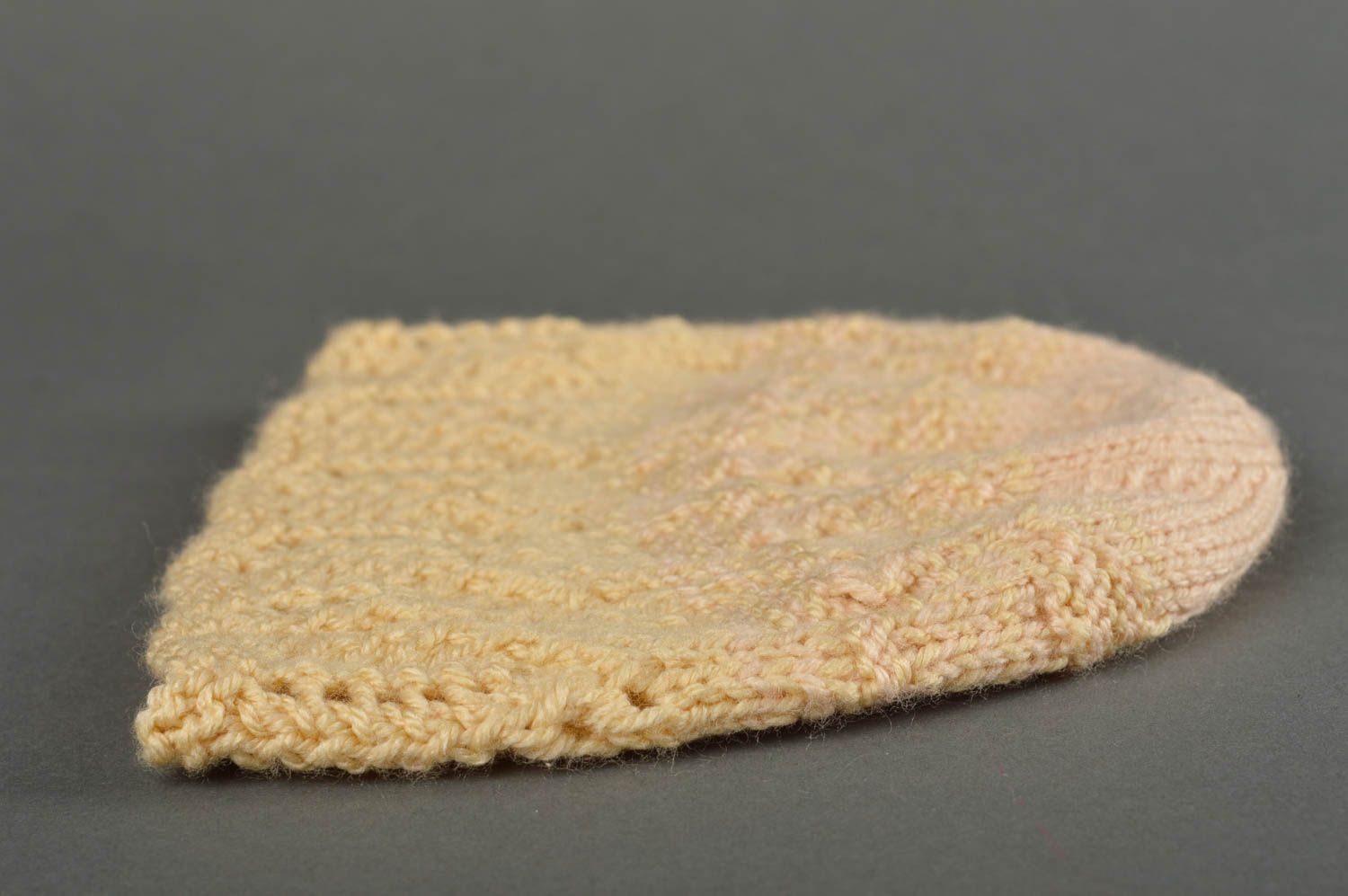 Bonnet au crochet fait main Chapeau tricot laine acrylique Vêtement enfant photo 4