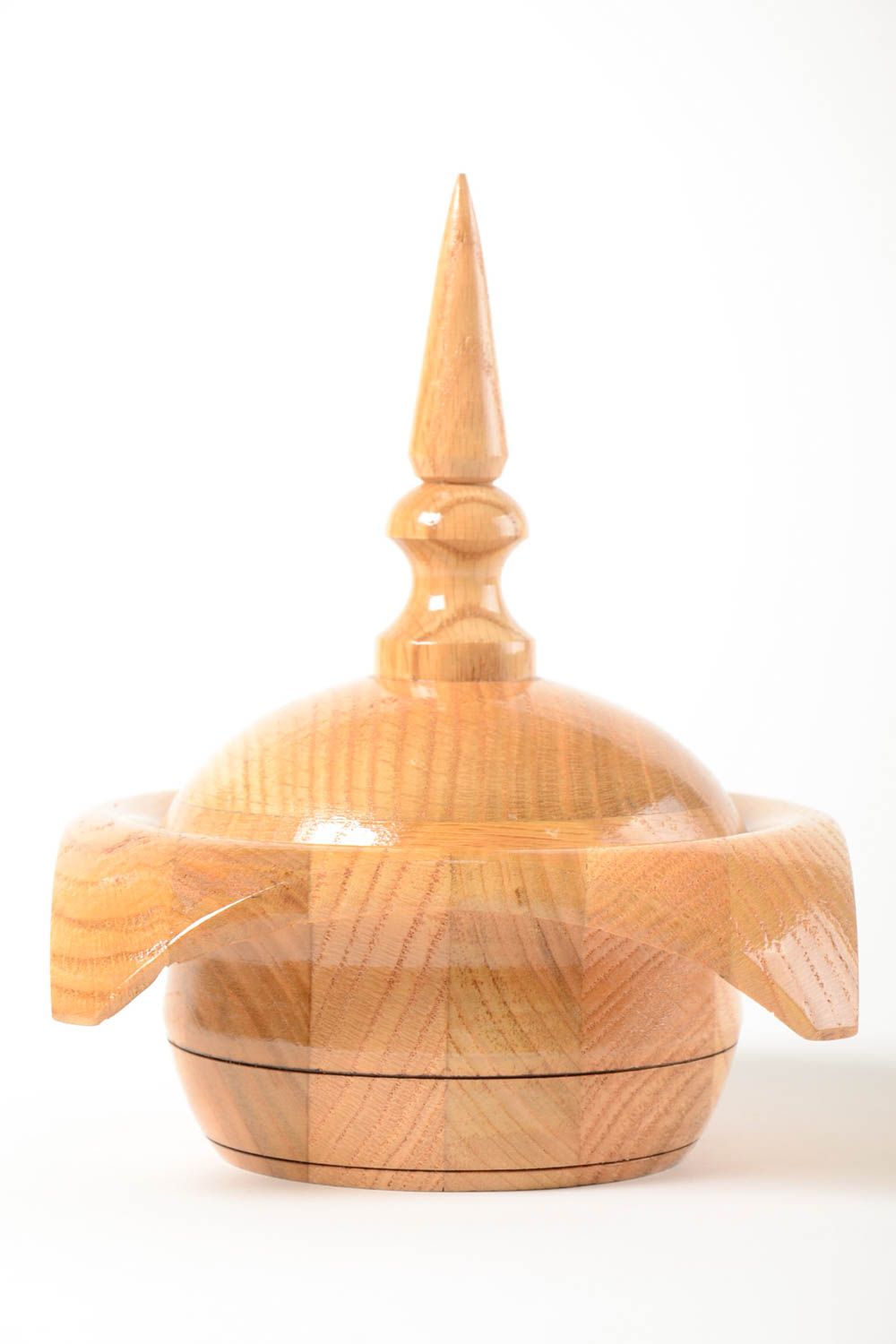 Joyero de madera artesanal con tapa estuche para bisutería regalo original foto 2