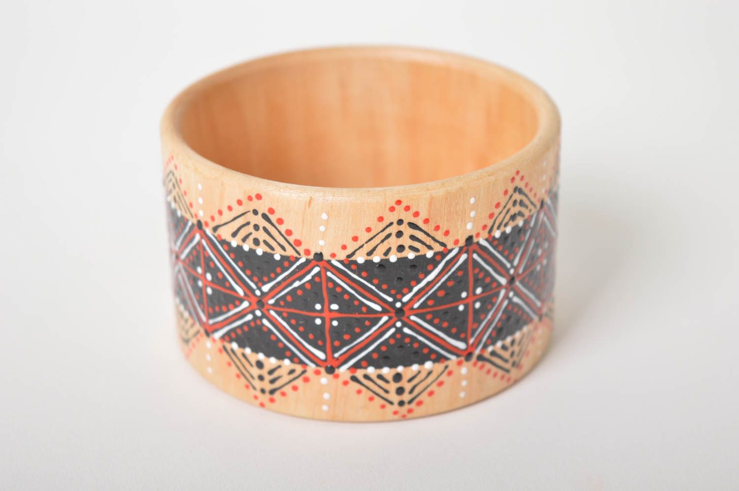 Handmade beautiful wooden bracelet cute jewelry bracelet in ethnic style photo 1