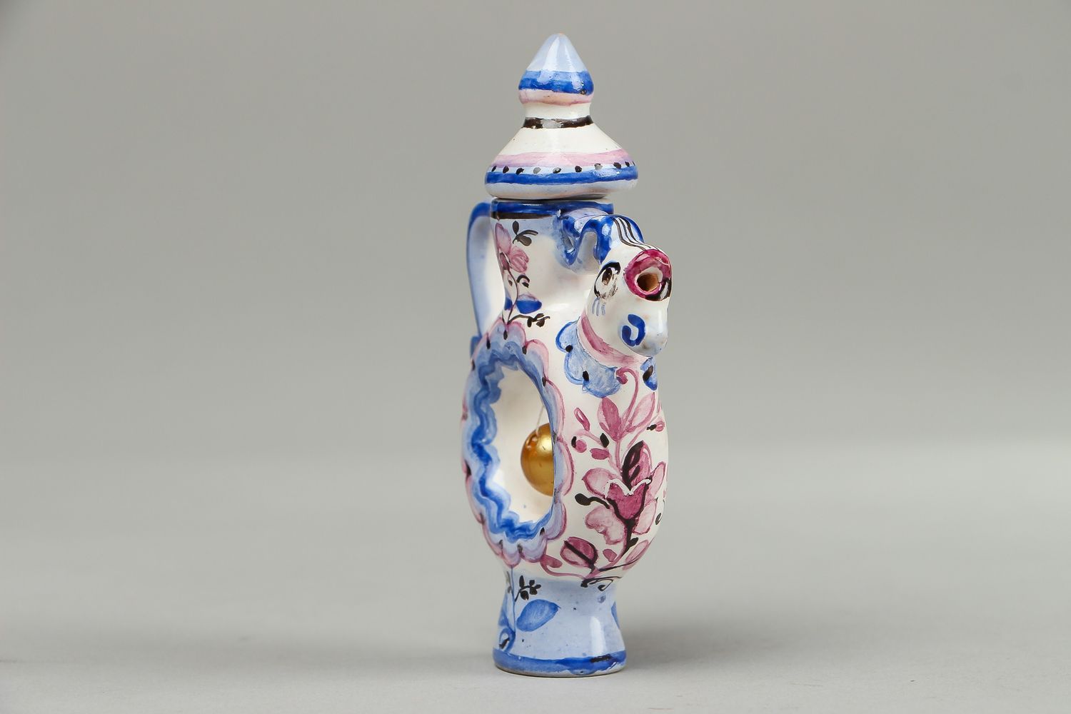 Маленькая керамическая вазочка-кувшин фото 3
