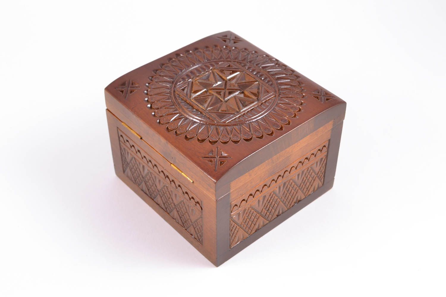 Handmade wooden jewelry box photo 5