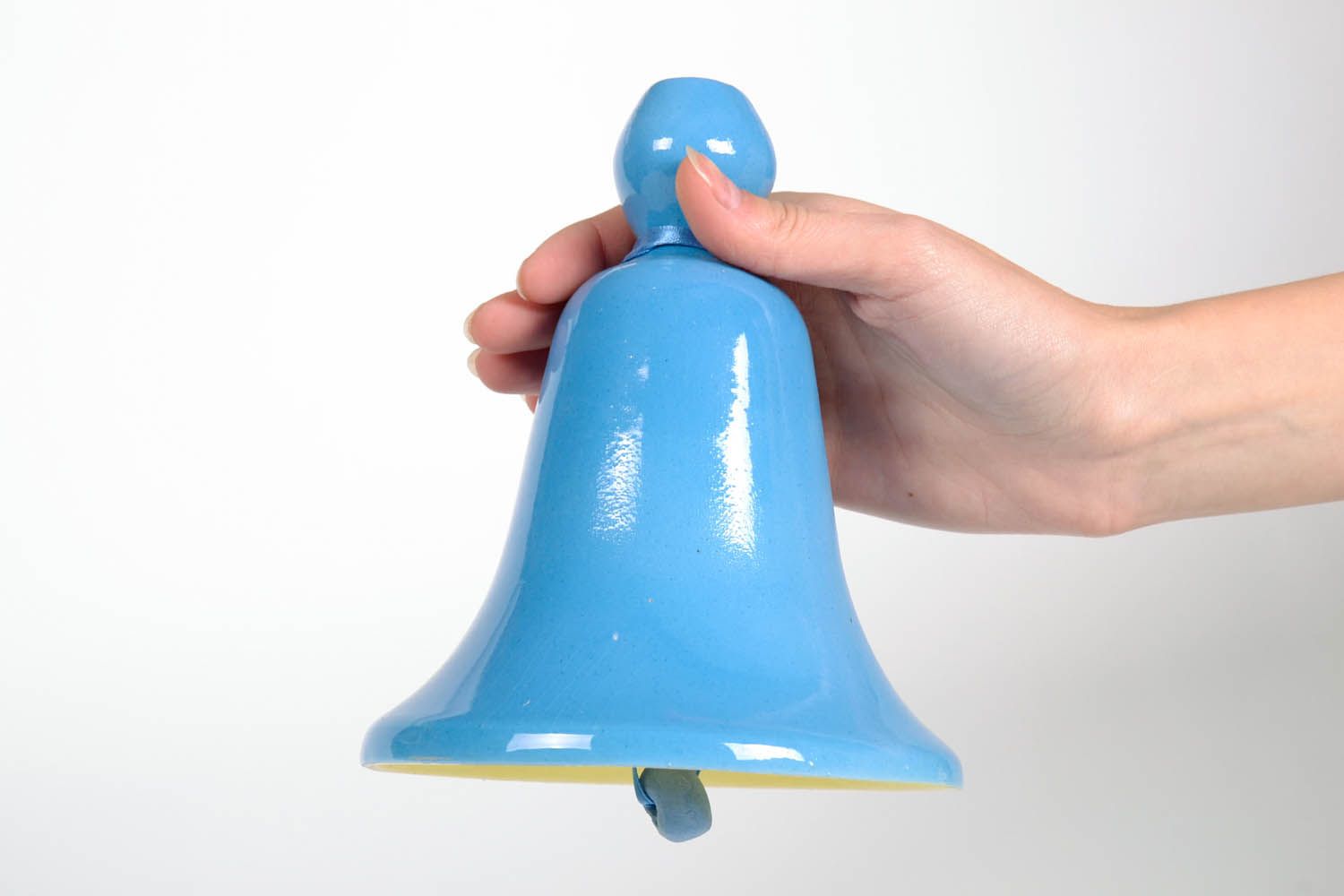 Blue ceramic bell  photo 2