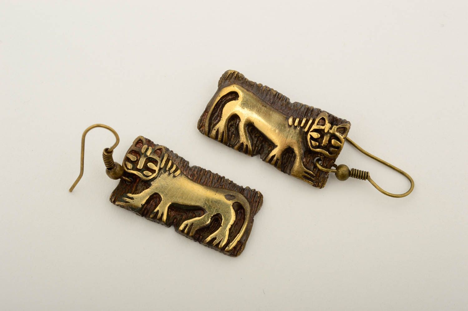 Unusual handmade metal earrings handmade accessories cool jewelry designs photo 3