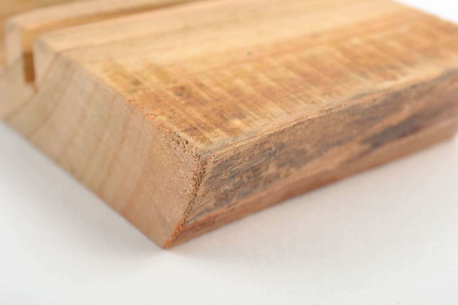 Holz Ständer für Handy handmade umweltfreundlich lackiert originell schön foto 4