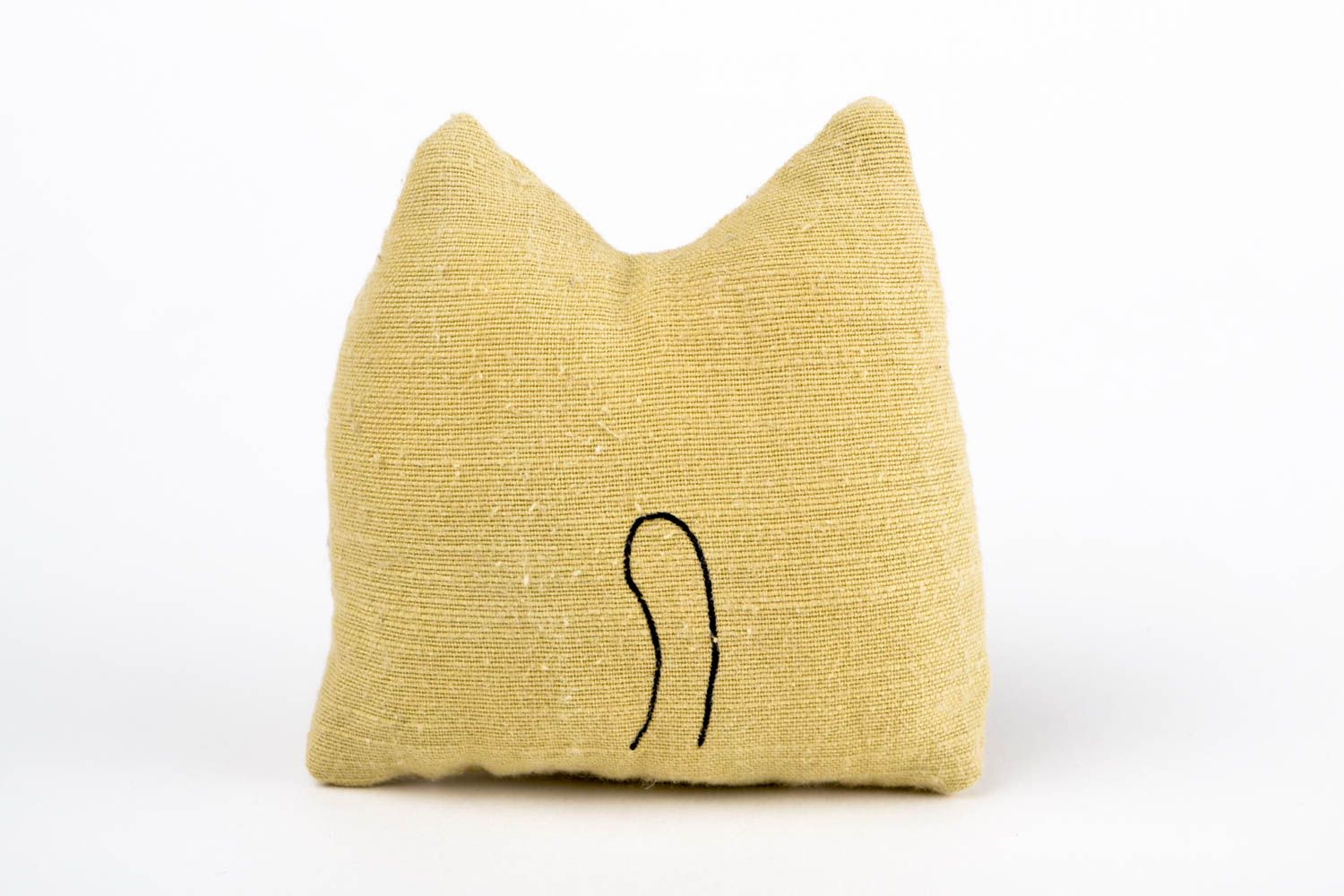 Juguete hecho a mano gato de tela regalo para niño decoración de dormitorio foto 5