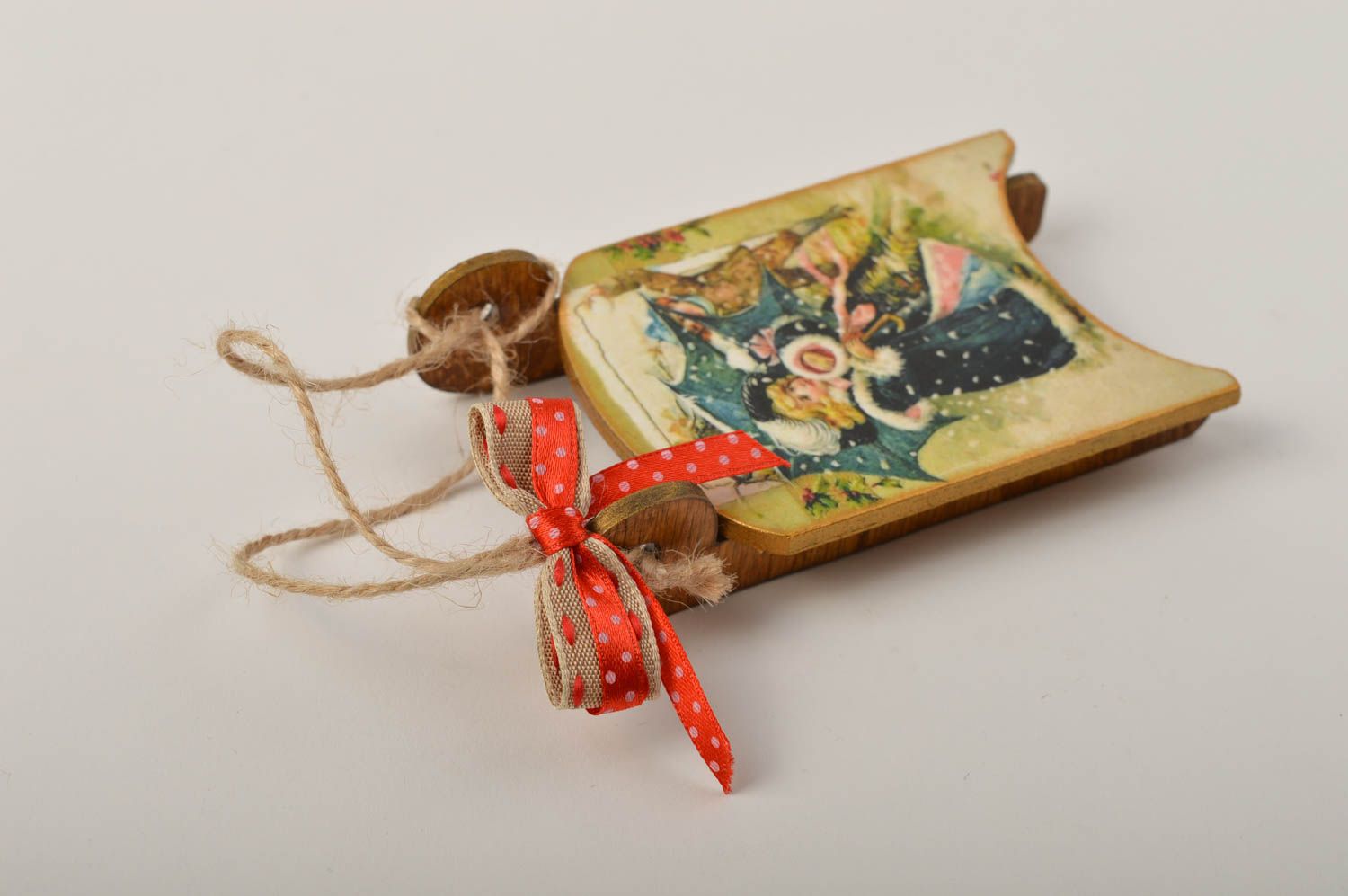 Adorno navideño casero hecho a mano elemento decorativo souvenir original foto 2