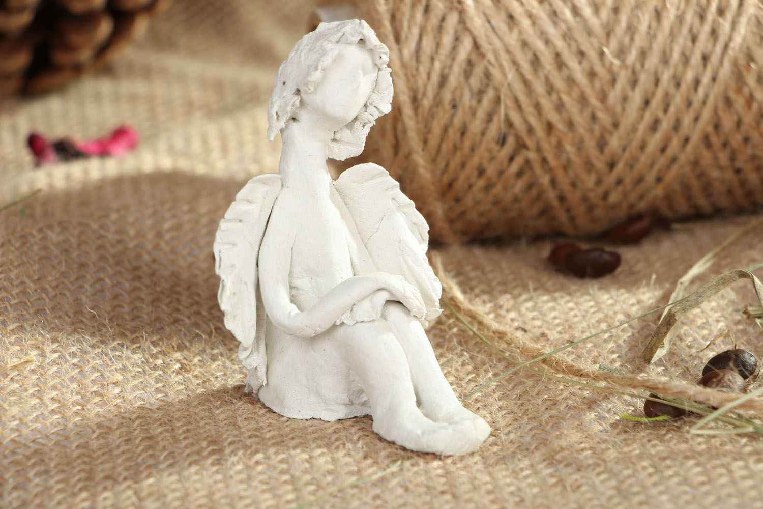 Figurine céramique faite main Ange  photo 5