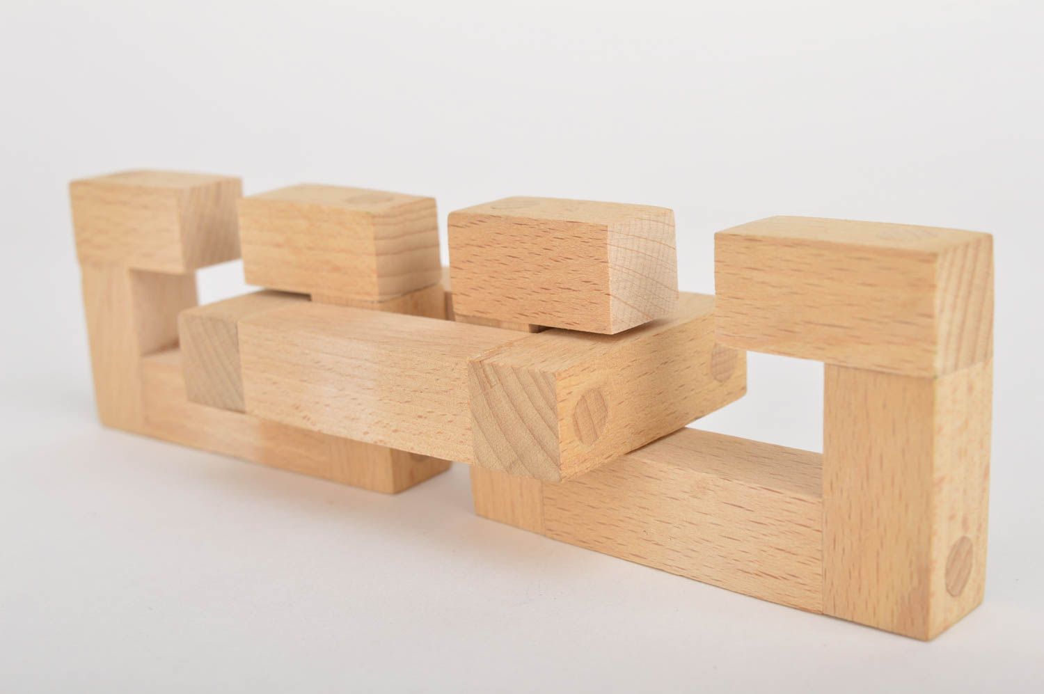 Игрушка ручной работы деревянный кубик игрушка из дерева от 3 лет Замок фото 5