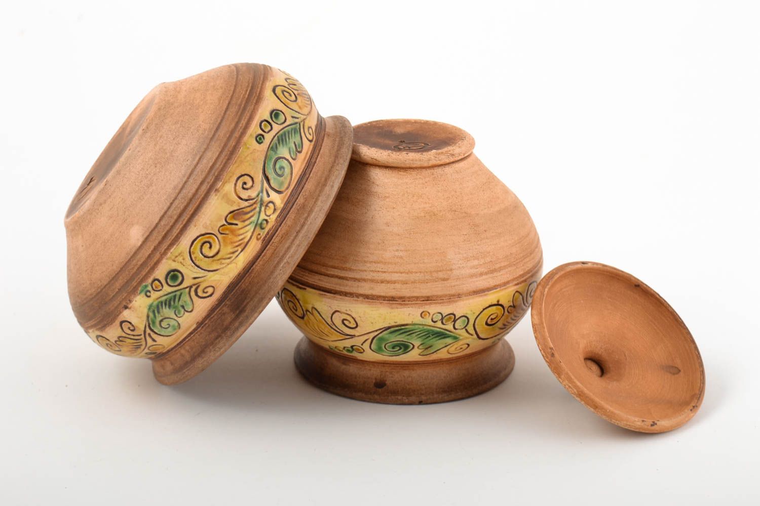 Handmade clay tableware decorative pottery kitchen utensils ceramic bowl photo 5