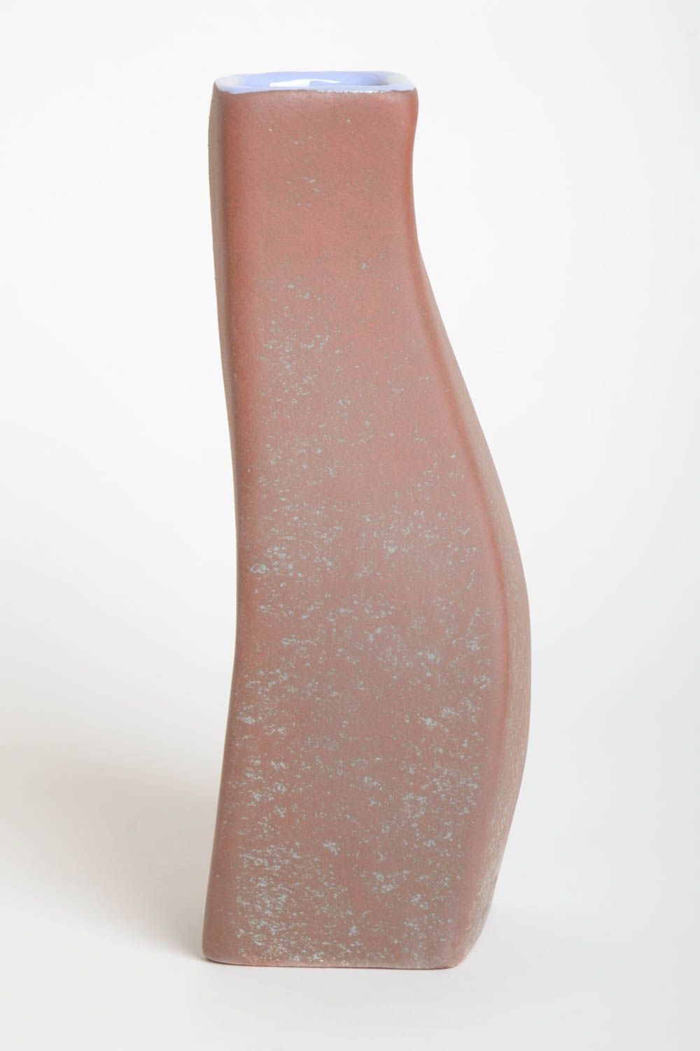 Vase argile fait main Déco maison grand peint Cadeau original 2 litres photo 4