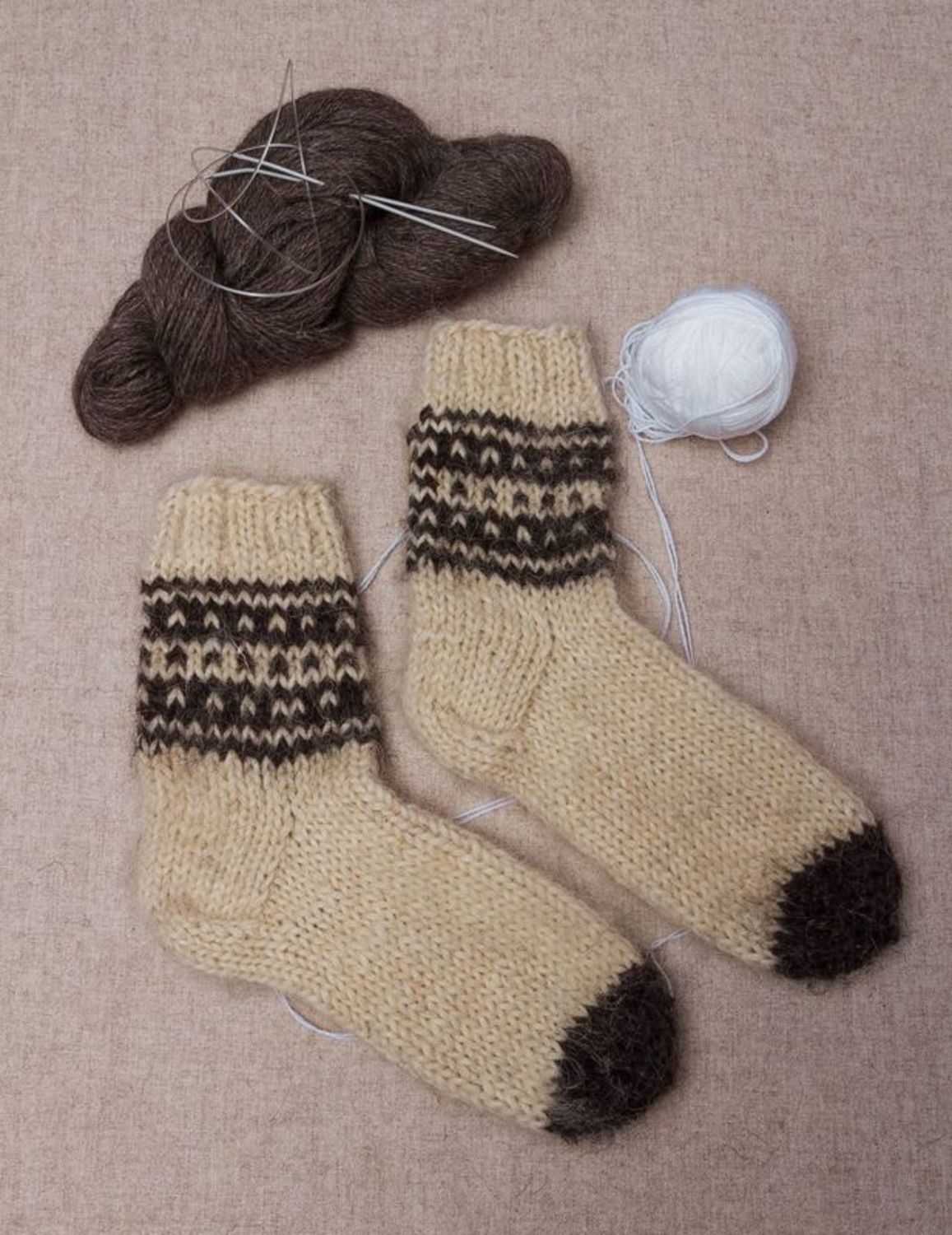 meias de lã para homens foto 1