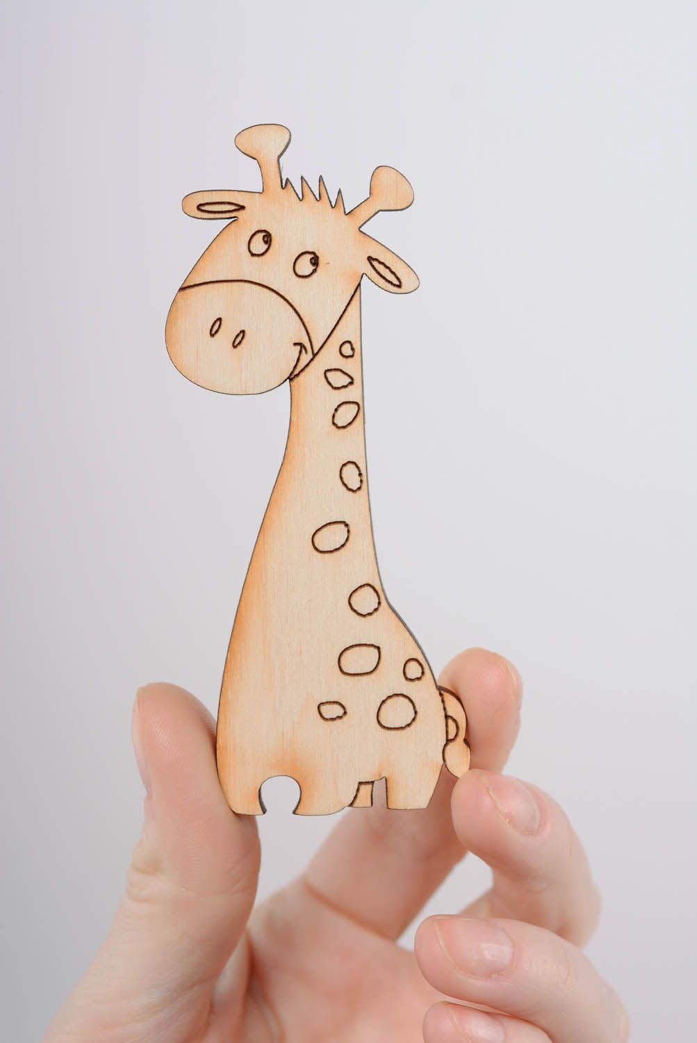 Magnet aus Rohholz Giraffe foto 4