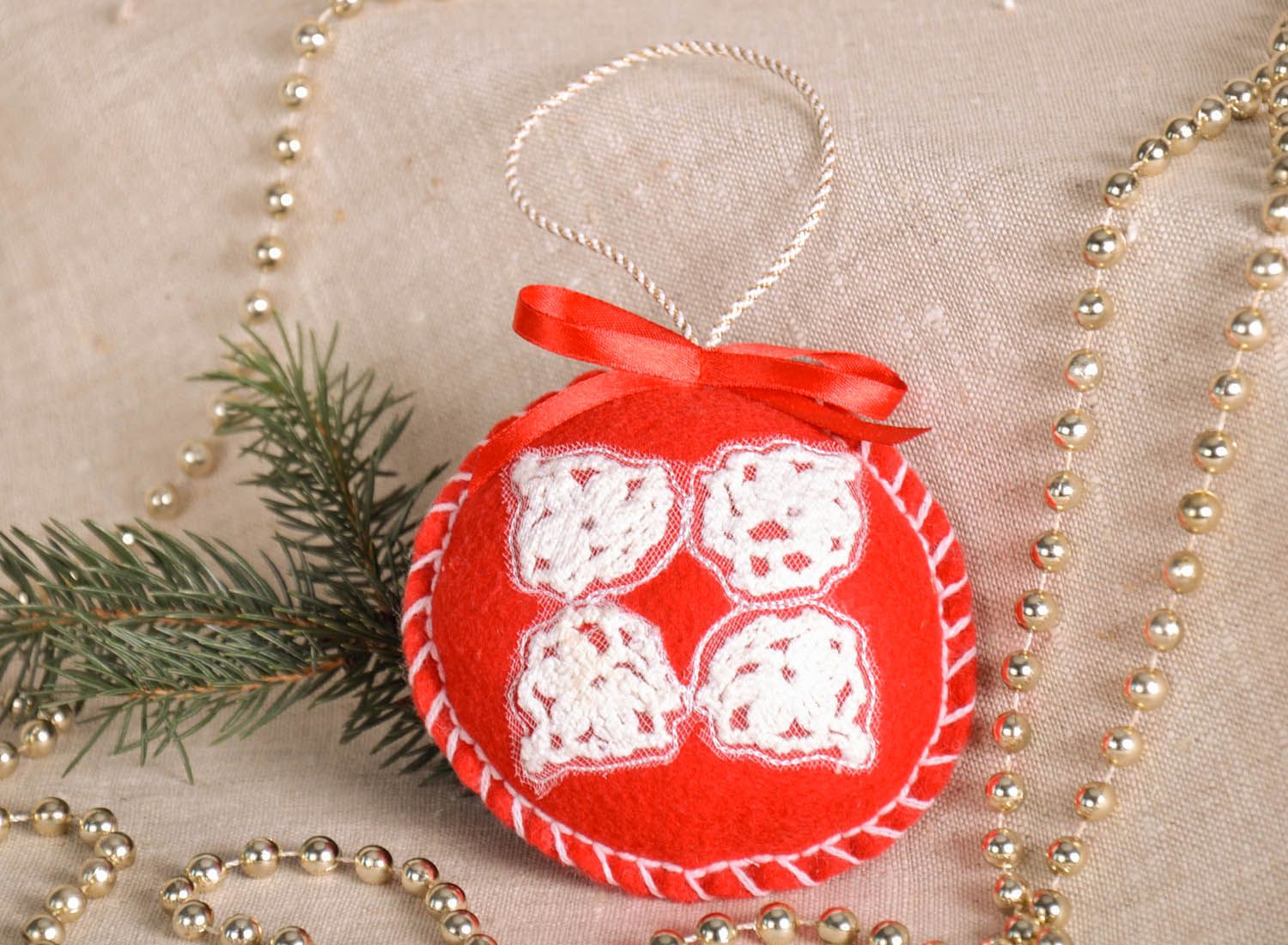 Brinquedo macio para Árvore de Natal feito à mão de algodão para decoração do interior em Natal  foto 1