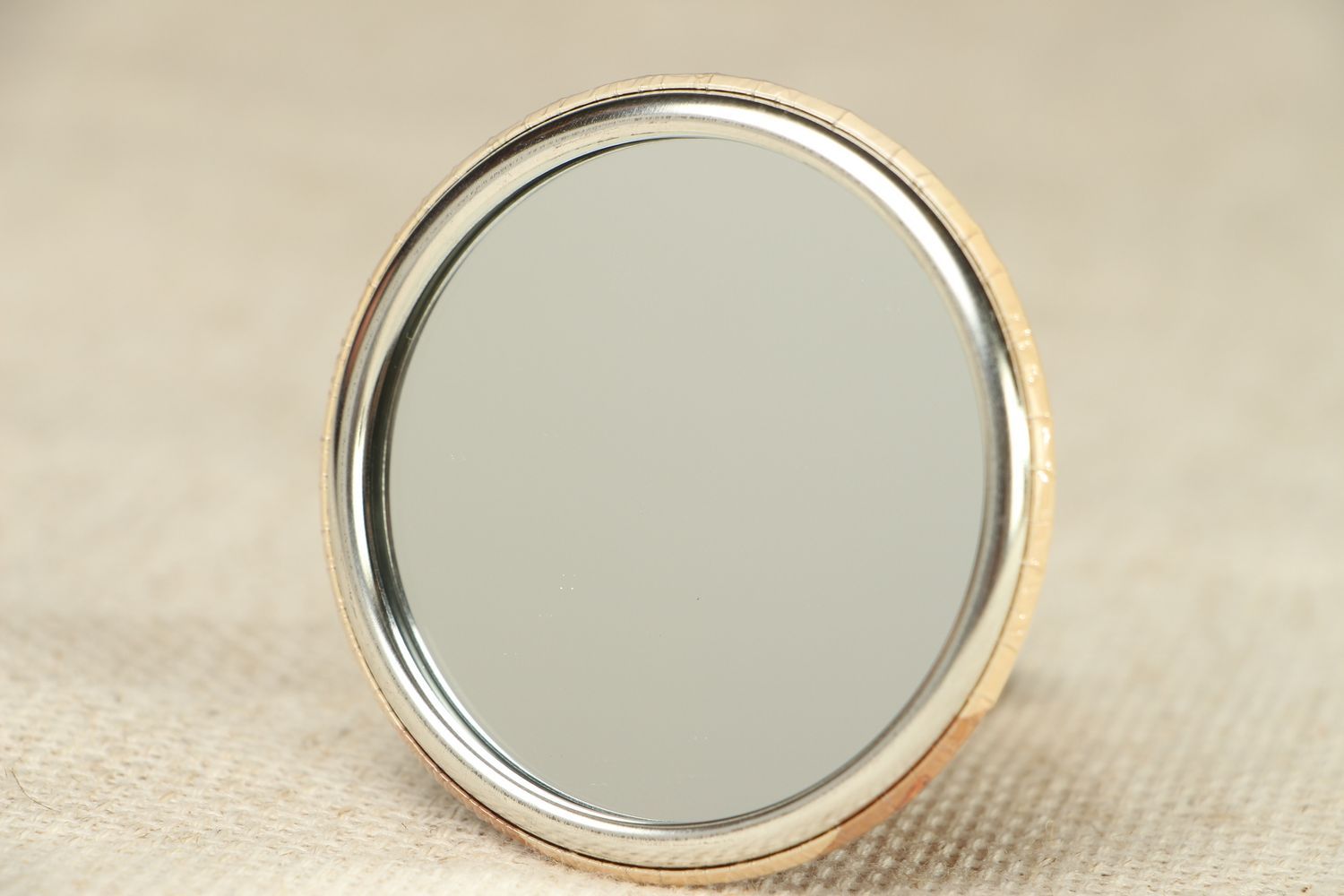 Miroir de poche fait main en métal original joli avec photo imprimée Paris photo 5