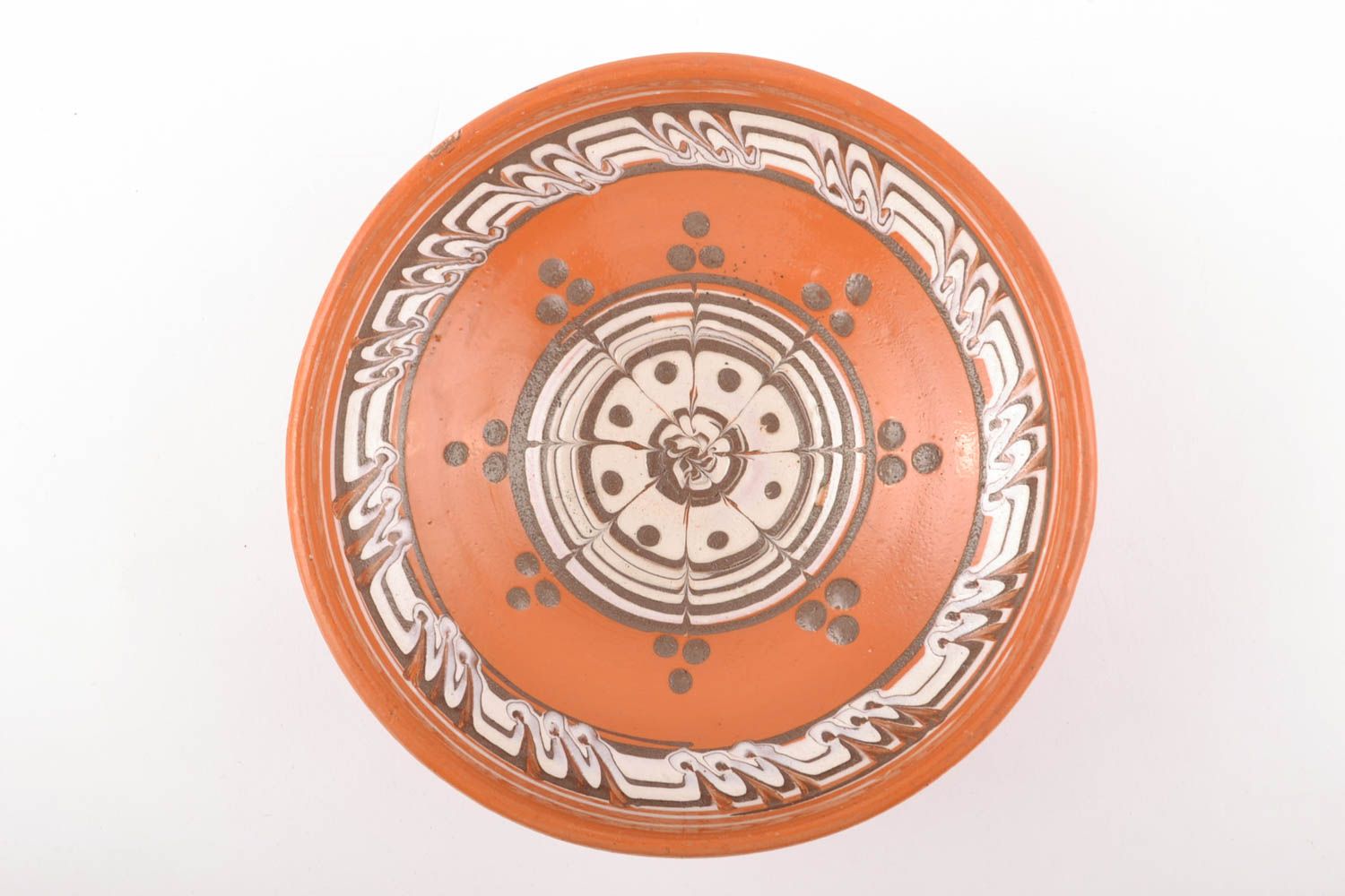 Escudilla cerámica para primeros y segundos platos con ornamento foto 2