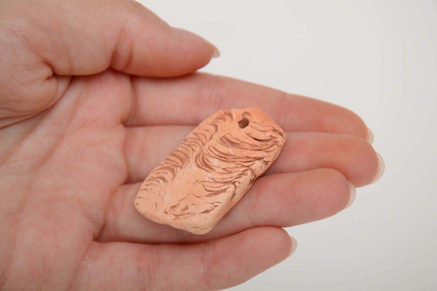 Beautiful handmade designer clay blank pendant for painting DIY jewelry photo 5